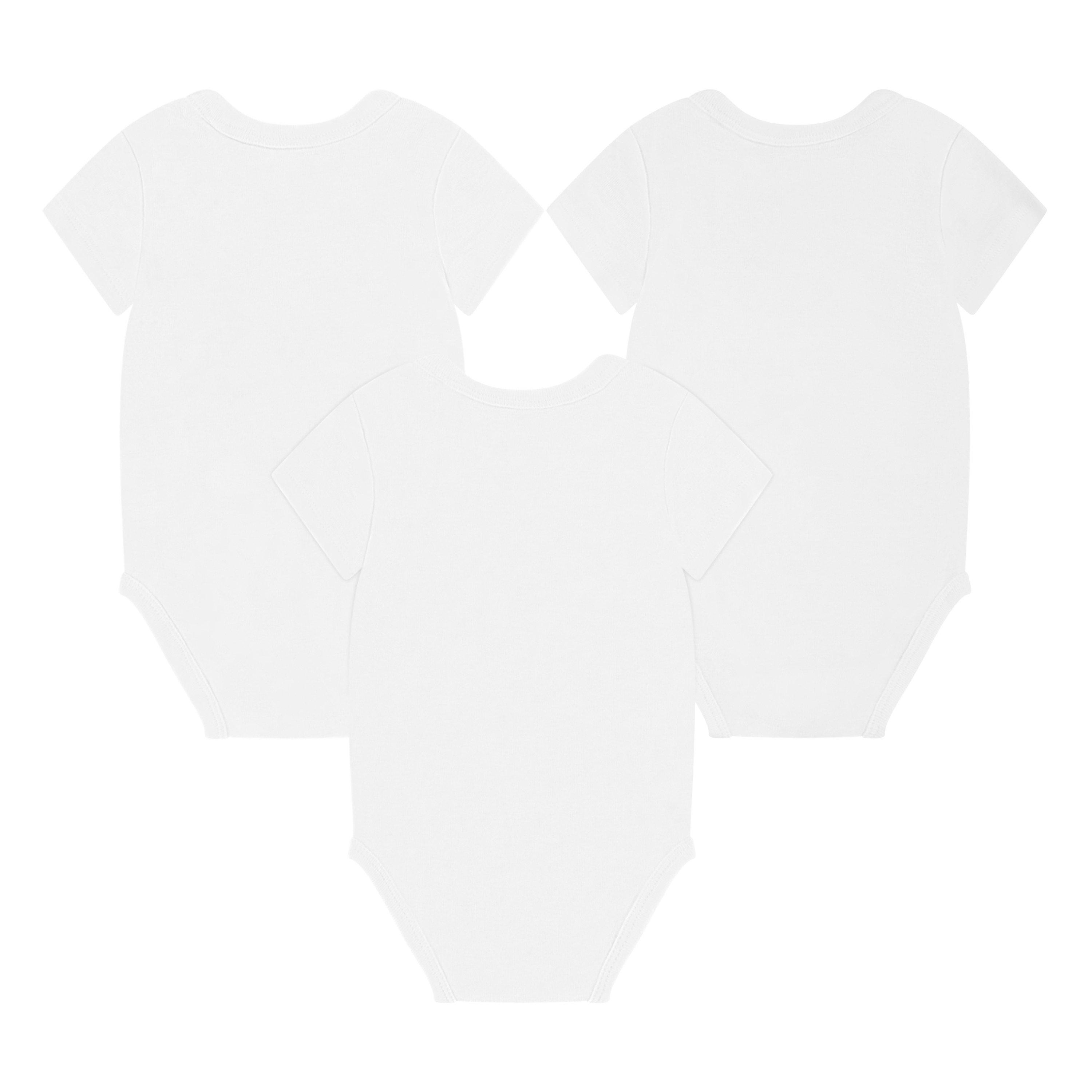 Nike Mini Me 3-Pack Toddler White Bodysuits