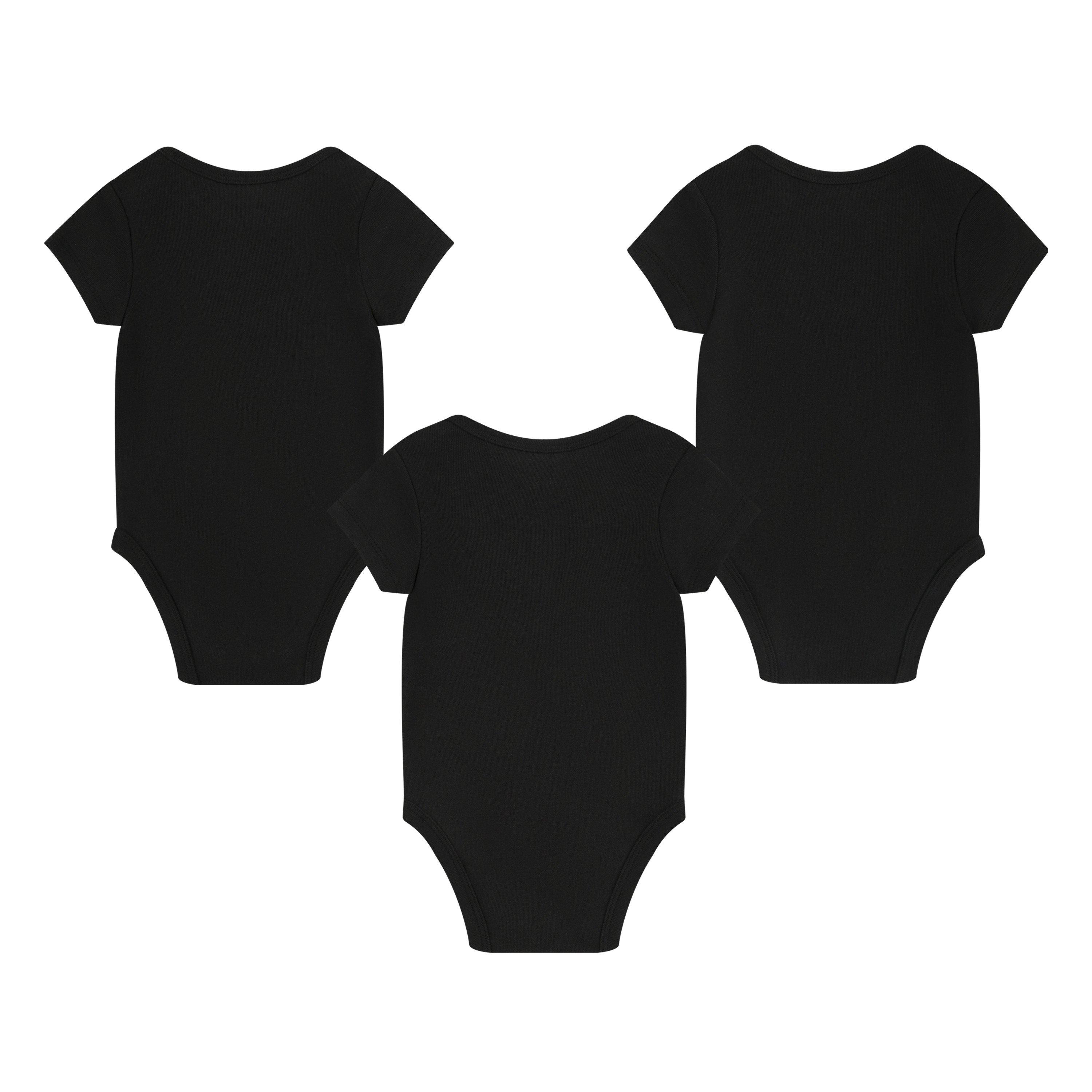 Nike Mini Me 3-Pack Infant Black Bodysuits