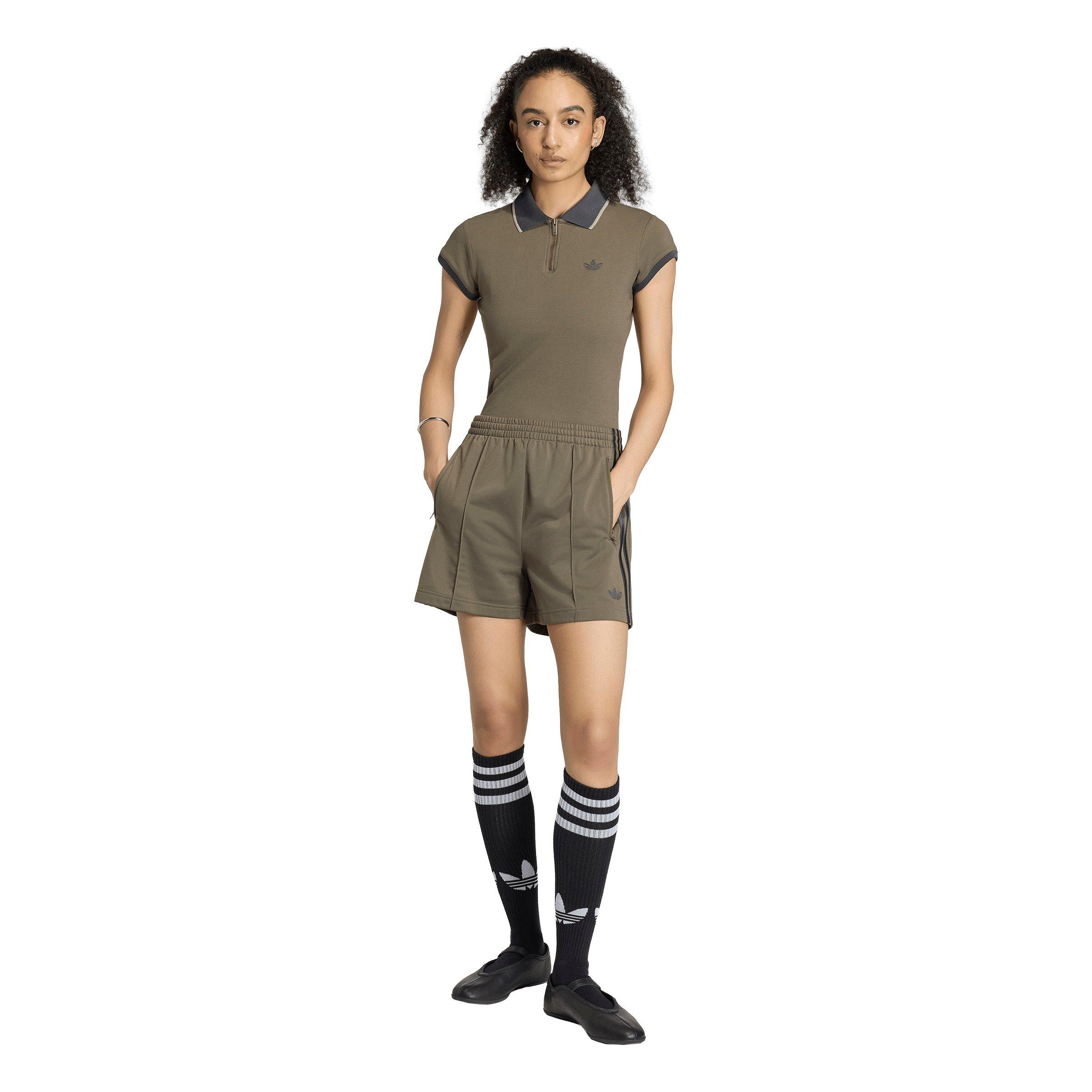 adidas Originals Women's Firebird Classic Shorts - Brown/Black - BROWN/BLACK Thumbnail View 5