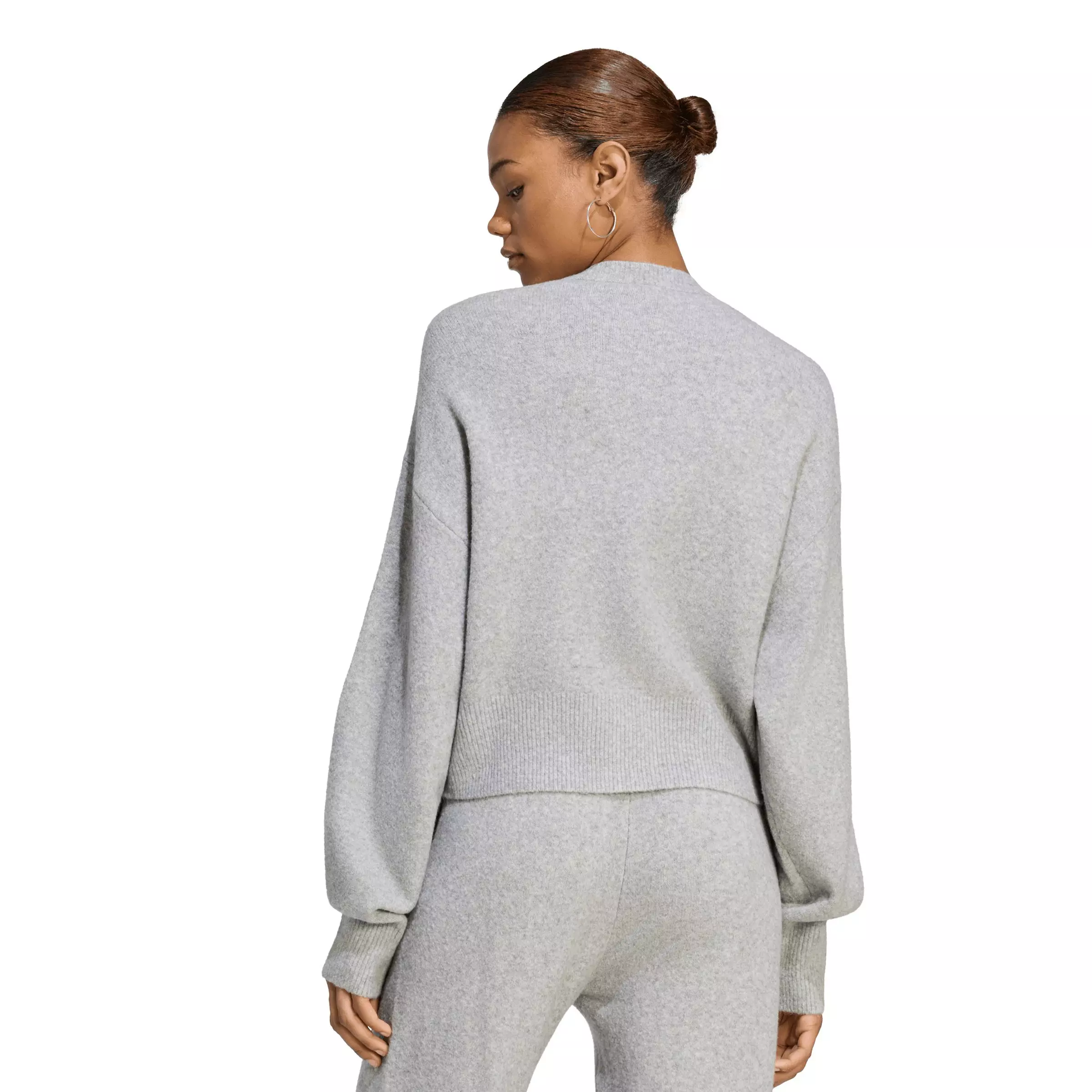 adidas Originals Women's Essentials Knit Cardigan - Grey - GREY