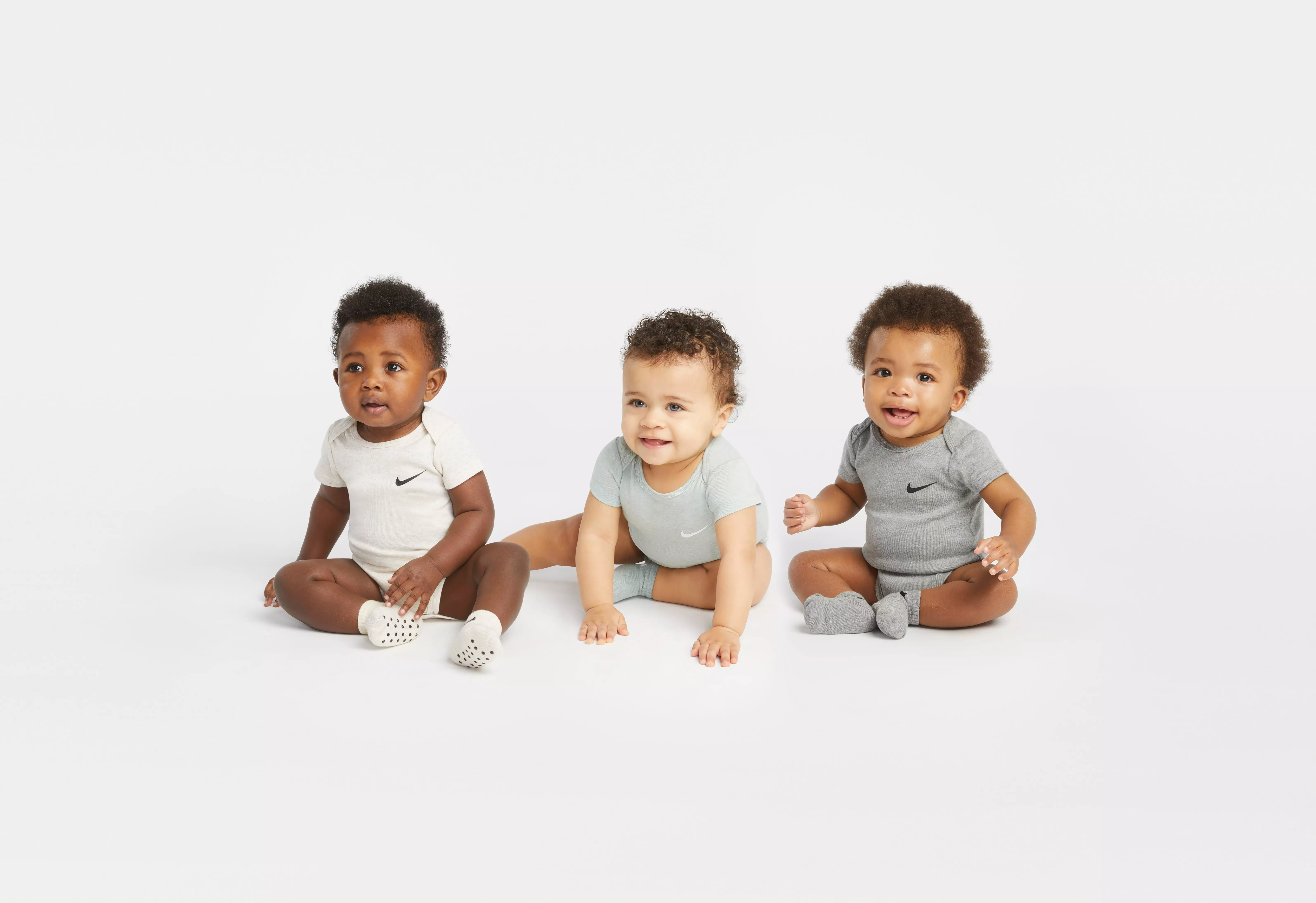 Nike Toddler Mini Me 3-Pack Bodysuits -Multi Heather - MULTI HEATHER