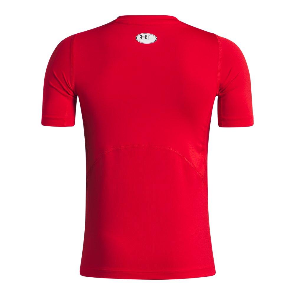Under Armour Heatgear Armour Big Boys' Red Short Sleeve Shirt