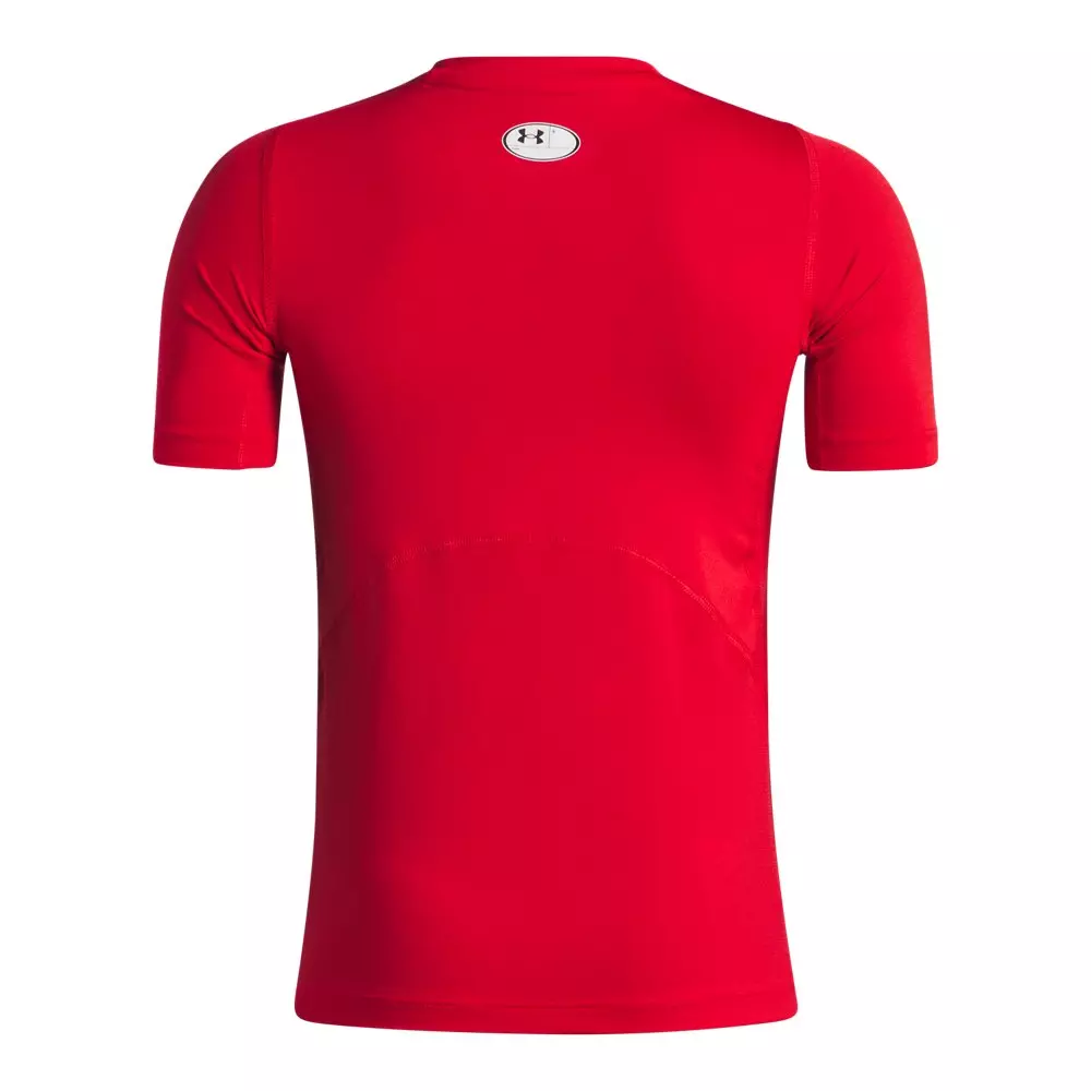 Under Armour Big Boys' Heatgear Armour Short Sleeve Shirt - Red - RED