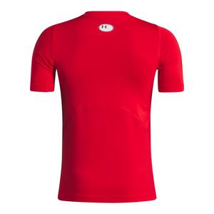 Under Armour Big Boys' Heatgear Armour Short Sleeve Shirt - Red