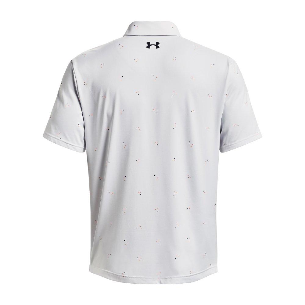 Under Armour Men's Playoff 3.0 Printed Polo - WHITE/PINK Thumbnail View 2
