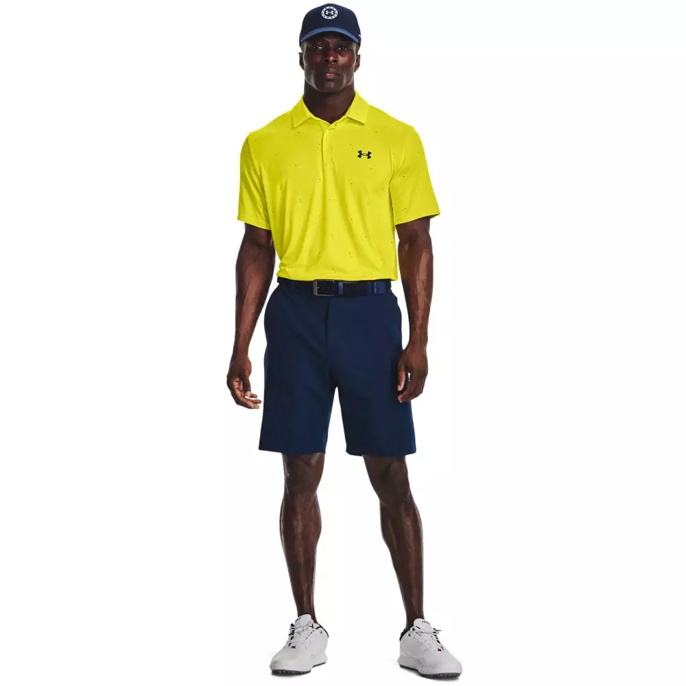 Under Armour Men's Playoff 3.0 Printed Polo - YELLOW/WHITE