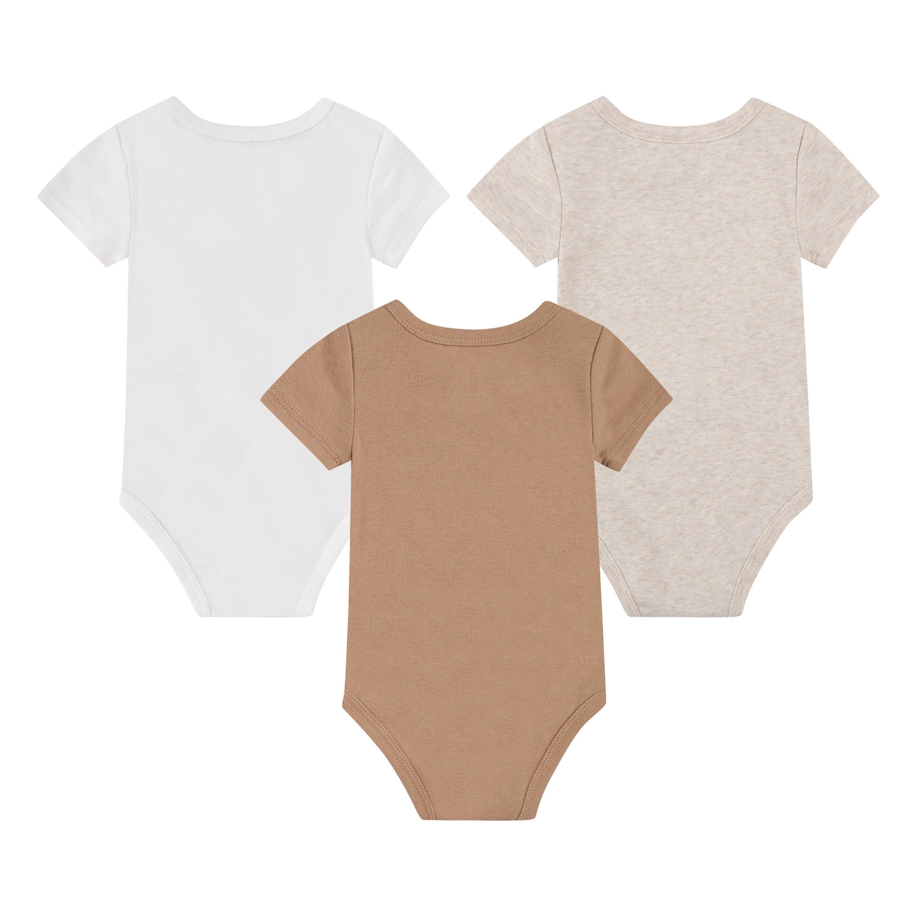 Nike Mini Me 3-Pack Infant Brown Bodysuits