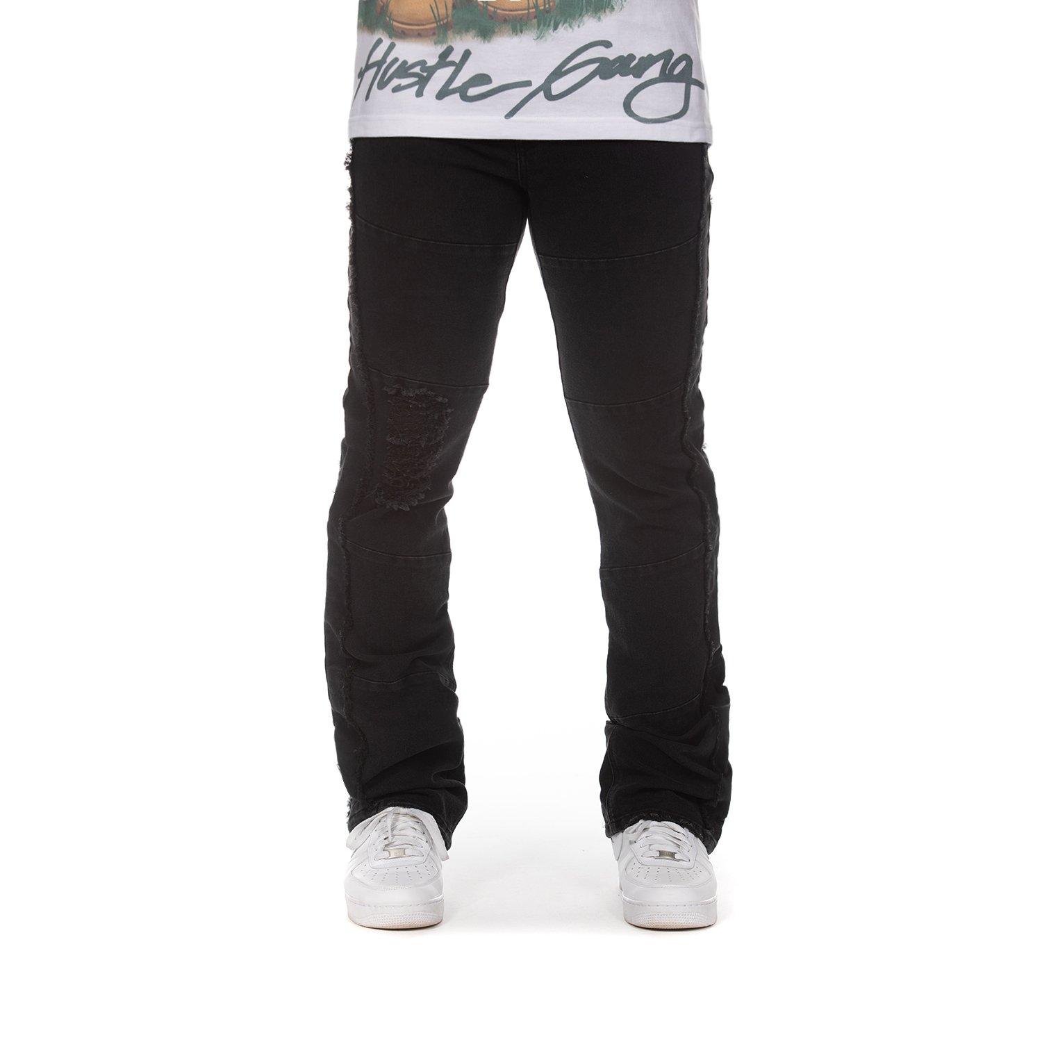 Hustle Gang Men's Ranger Jeans-Black - BLACK Thumbnail View 1