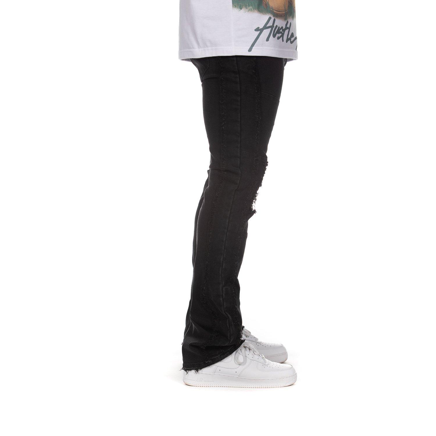 Hustle Gang Men's Ranger Jeans-Black - BLACK Thumbnail View 3