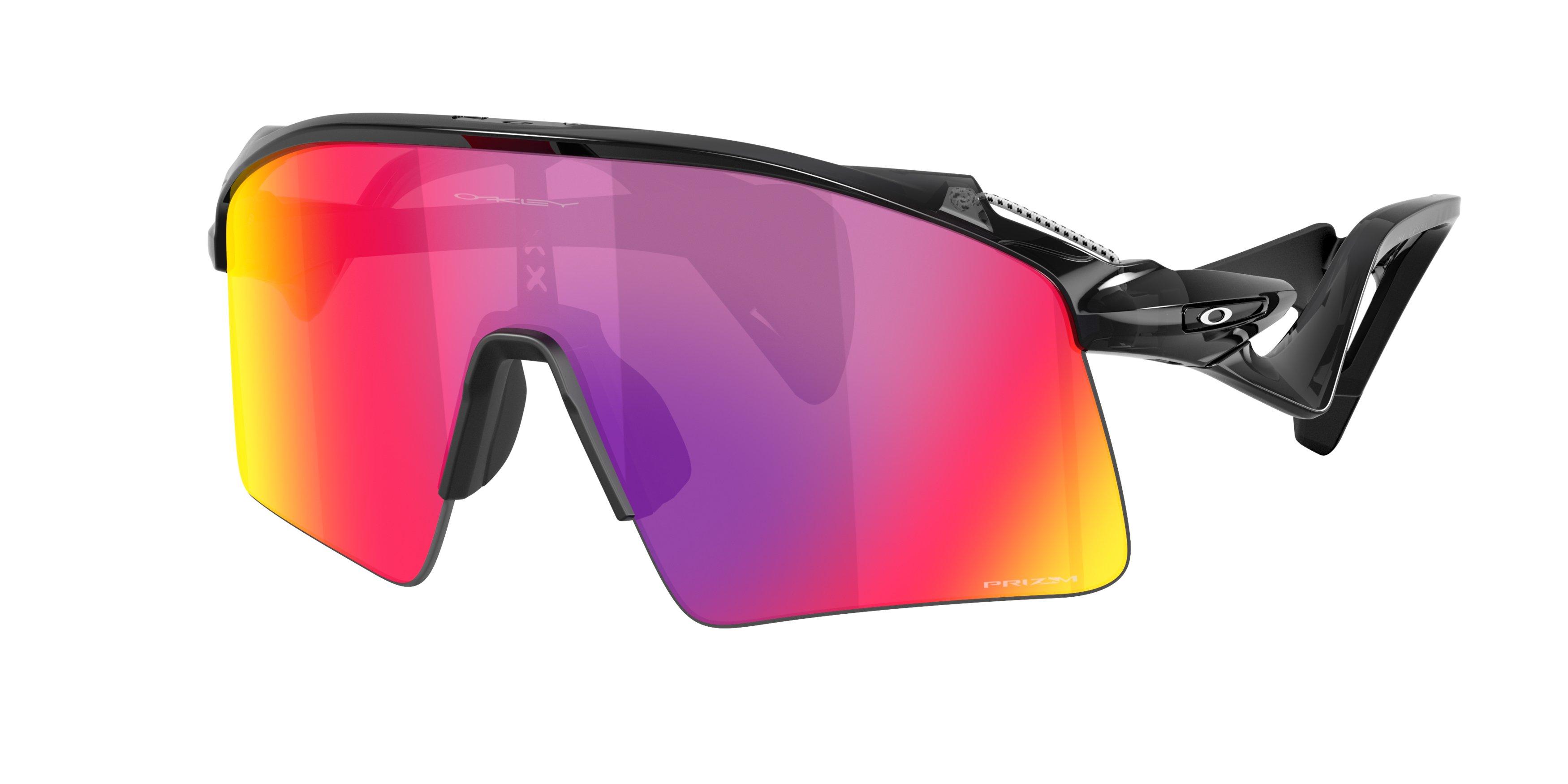 Oakley Stunt Wing Prizm Road Sunglasses &ndash; Black Ink - BLACK/PURPLE Thumbnail View 1