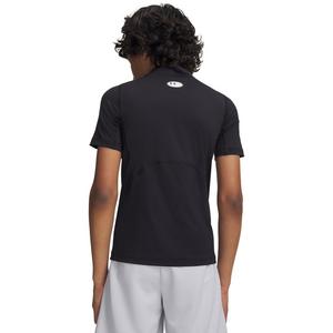 Under Armour Big Boys' HeatGear Mock Short Sheeve Shirt - Black