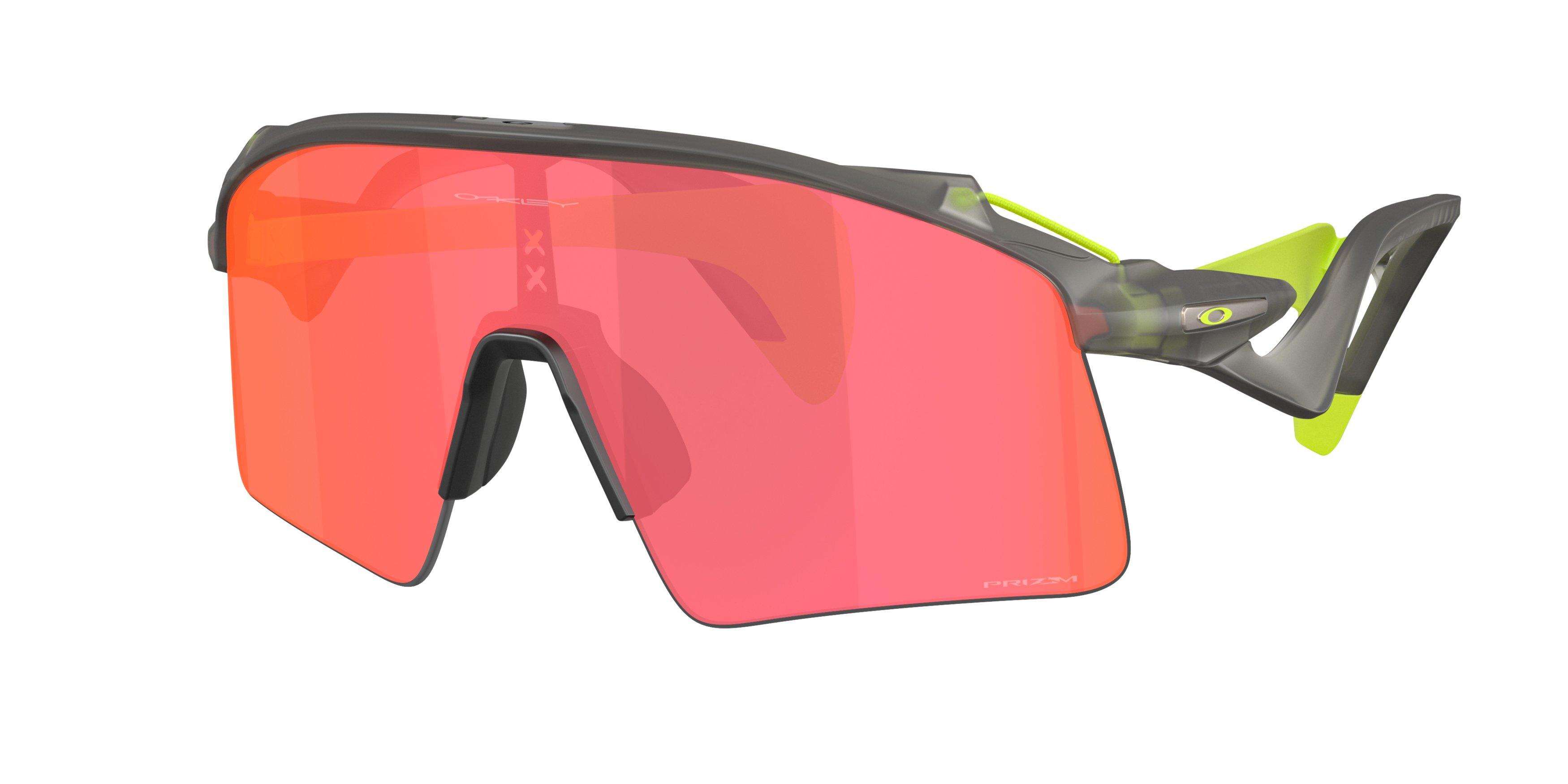 Oakley Stunt Wing Prizm Ruby Sunglasses &ndash; Matte Grey Smoke - GREY/RED Thumbnail View 1