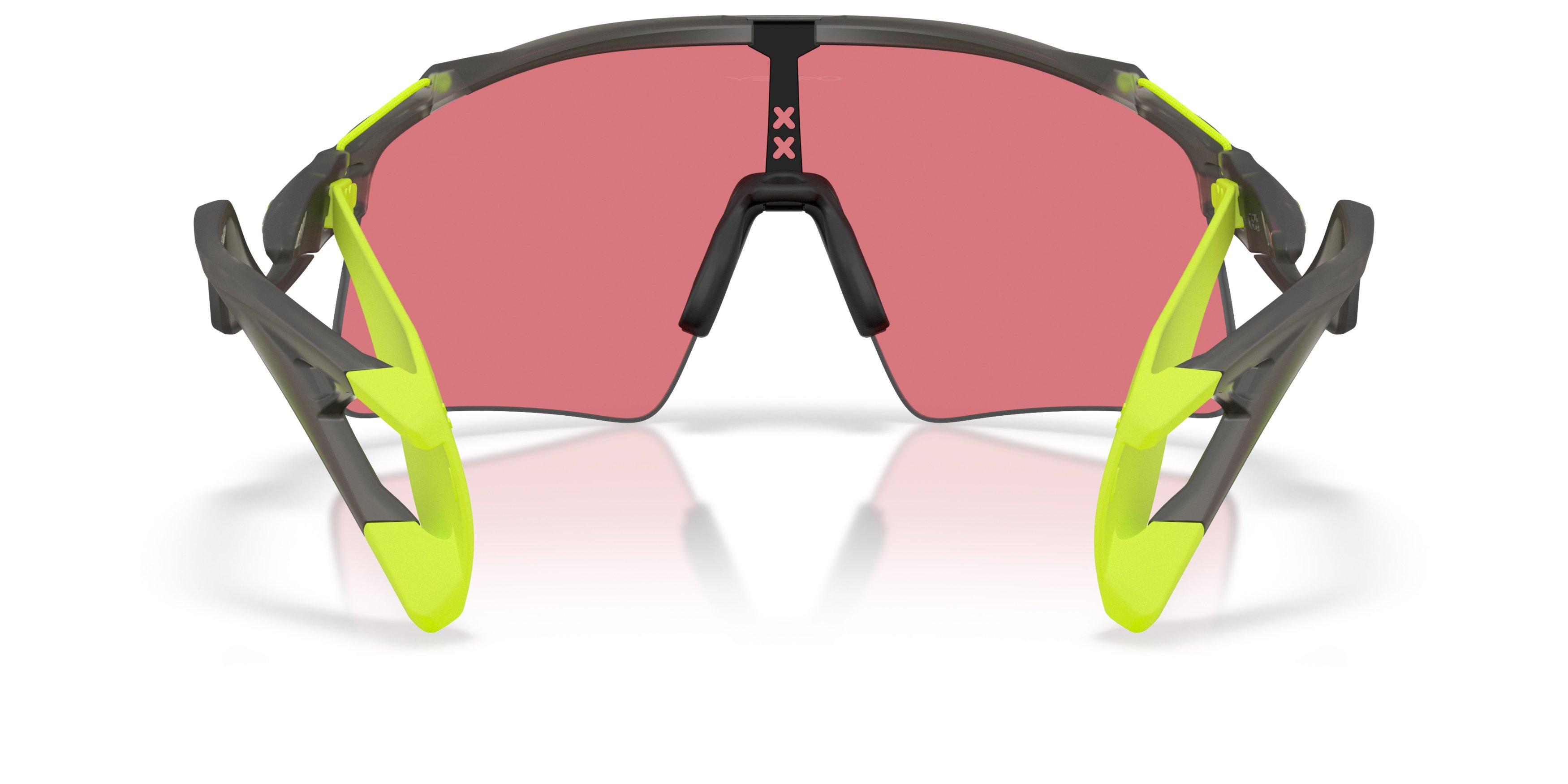 Oakley Stunt Wing Prizm Ruby Sunglasses &ndash; Matte Grey Smoke - GREY/RED Thumbnail View 3