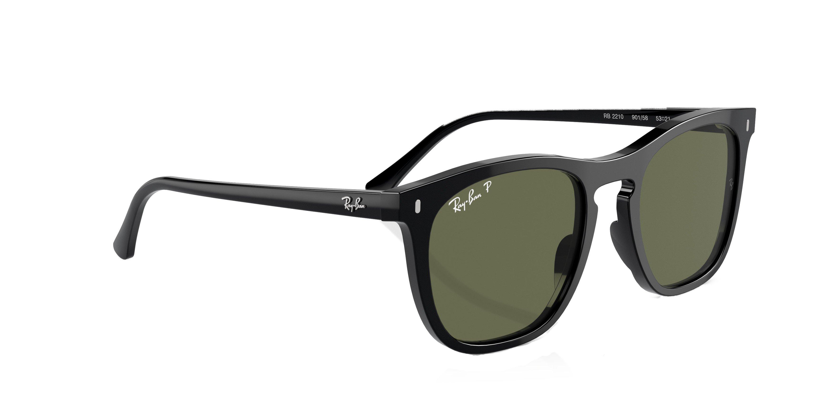 Ray-Ban Phantos Sunglasses - BLACK/GREEN Thumbnail View 4