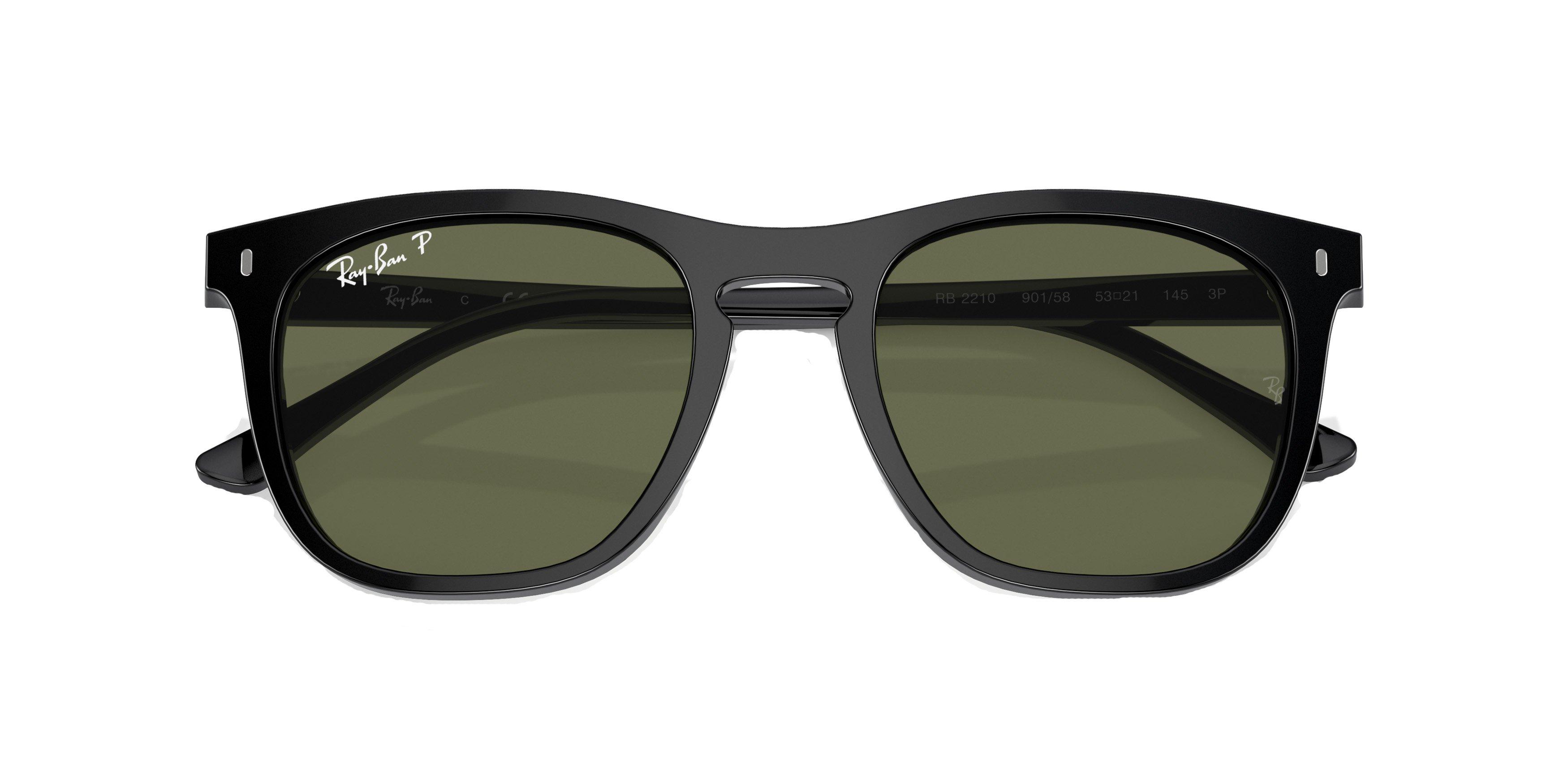 Ray-Ban Phantos Sunglasses - BLACK/GREEN Thumbnail View 6