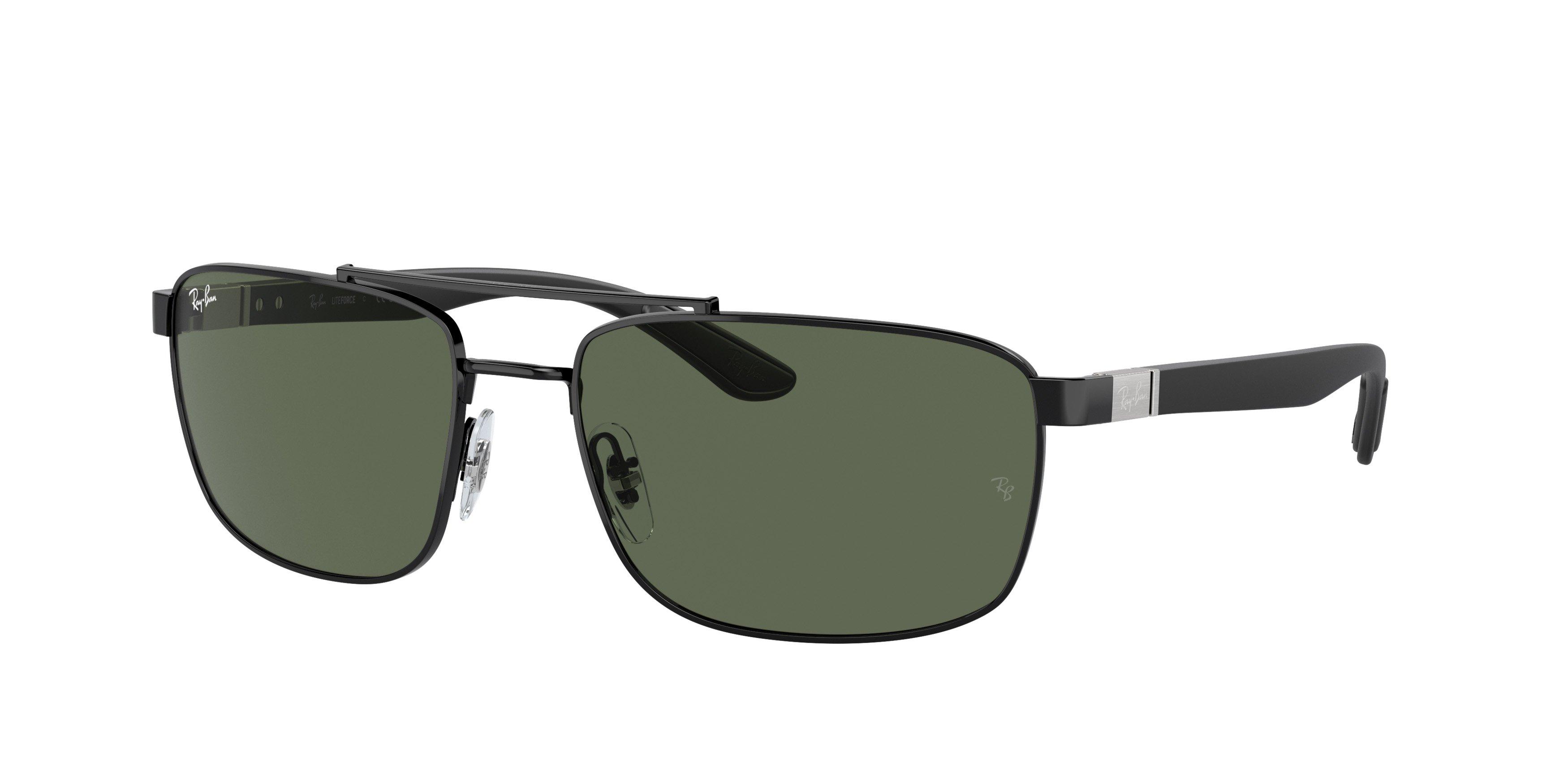 Ray-Ban 0RB3737 Sunglasses - BLACK/GREEN Thumbnail View 1