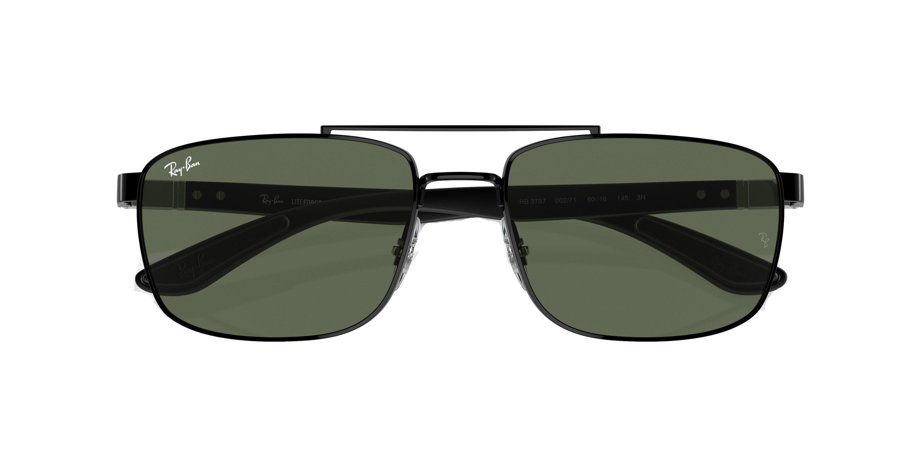 Ray-Ban 0RB3737 Sunglasses - BLACK/GREEN Thumbnail View 6