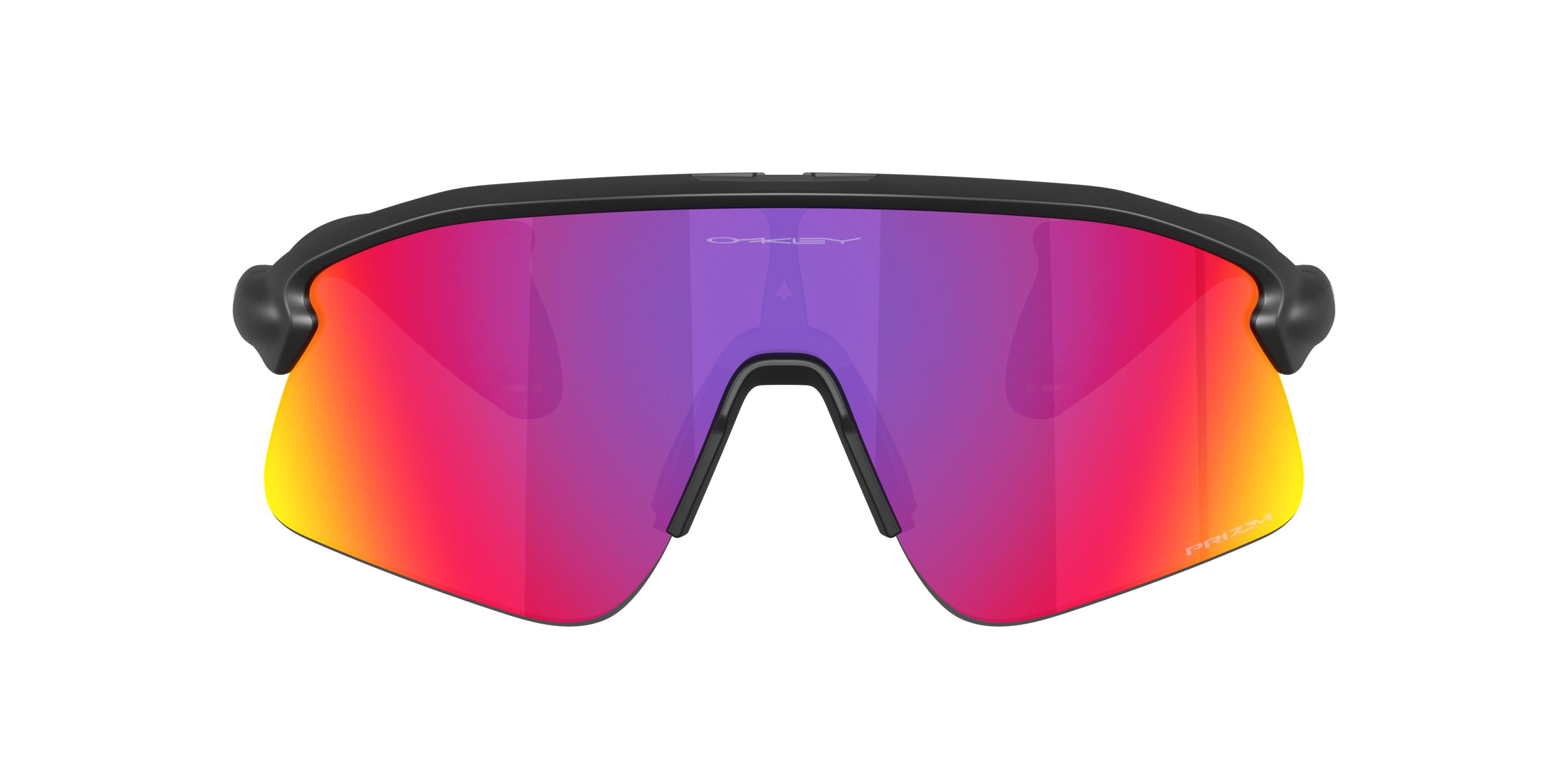 Oakley Stunt Devil Prizm Road Sunglasses &ndash; Matte Black - BLACK/PURPLE Thumbnail View 2