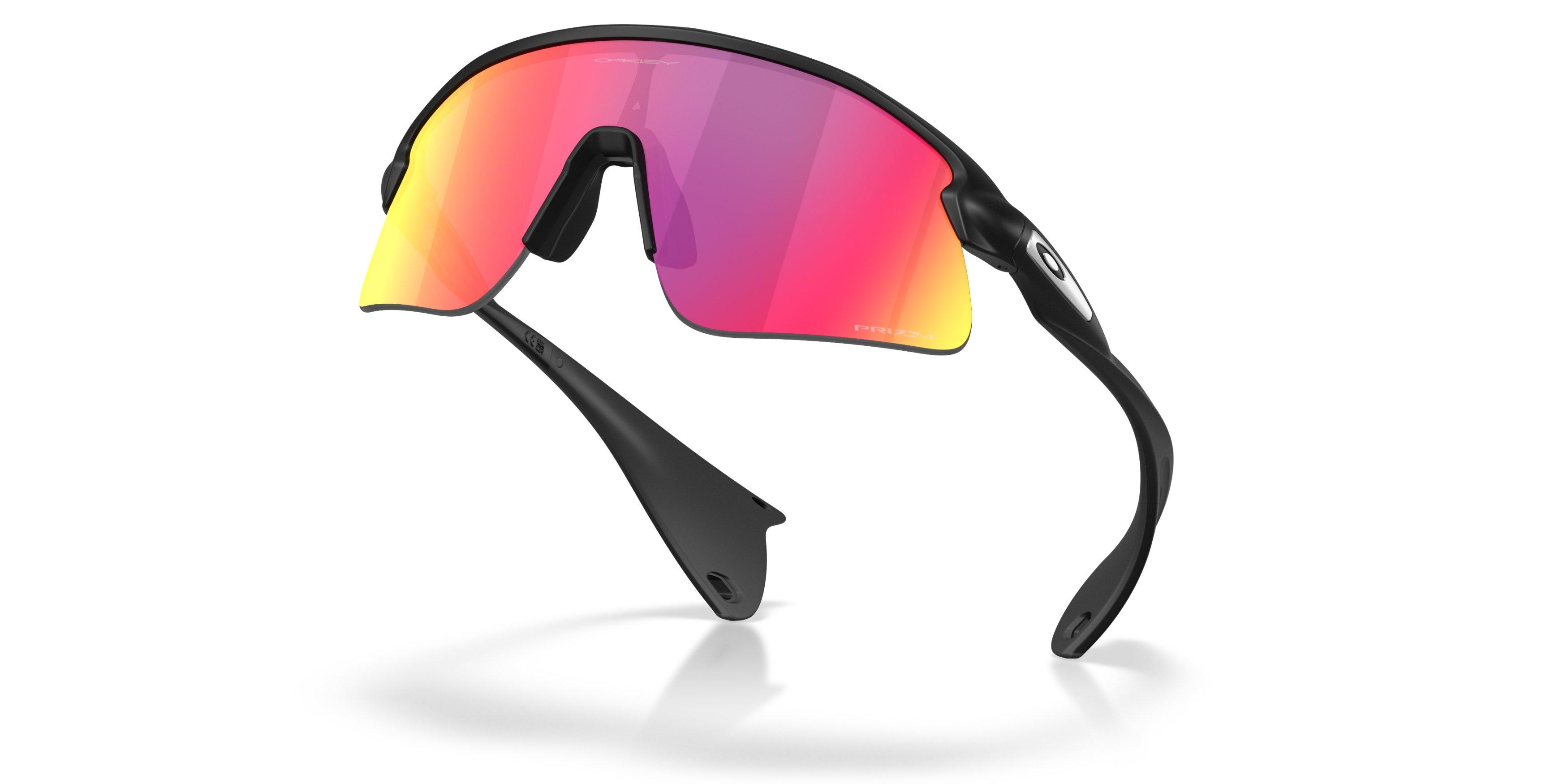 Oakley Stunt Devil Prizm Road Sunglasses &ndash; Matte Black - BLACK/PURPLE Thumbnail View 7