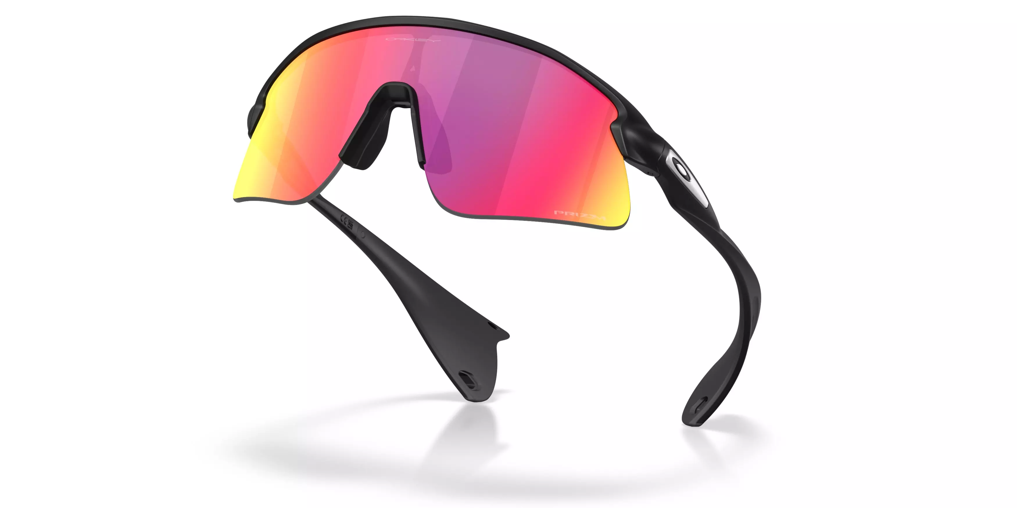 Oakley Stunt Devil Prizm Road Sunglasses – Matte Black - BLACK/PURPLE