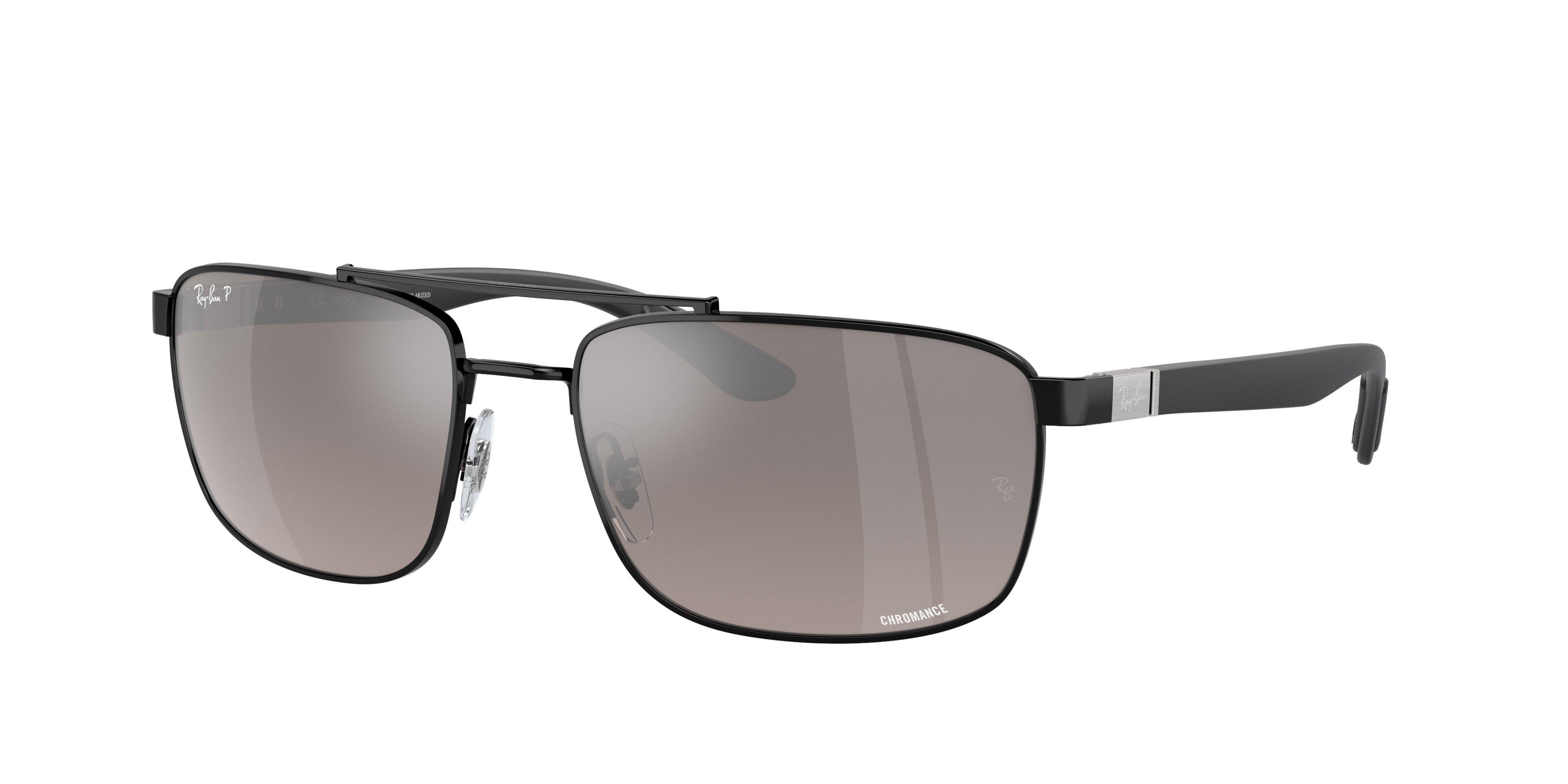 Ray-Ban 0RB3737CH Chromance Sunglasses - BLACK/SILVER Thumbnail View 1