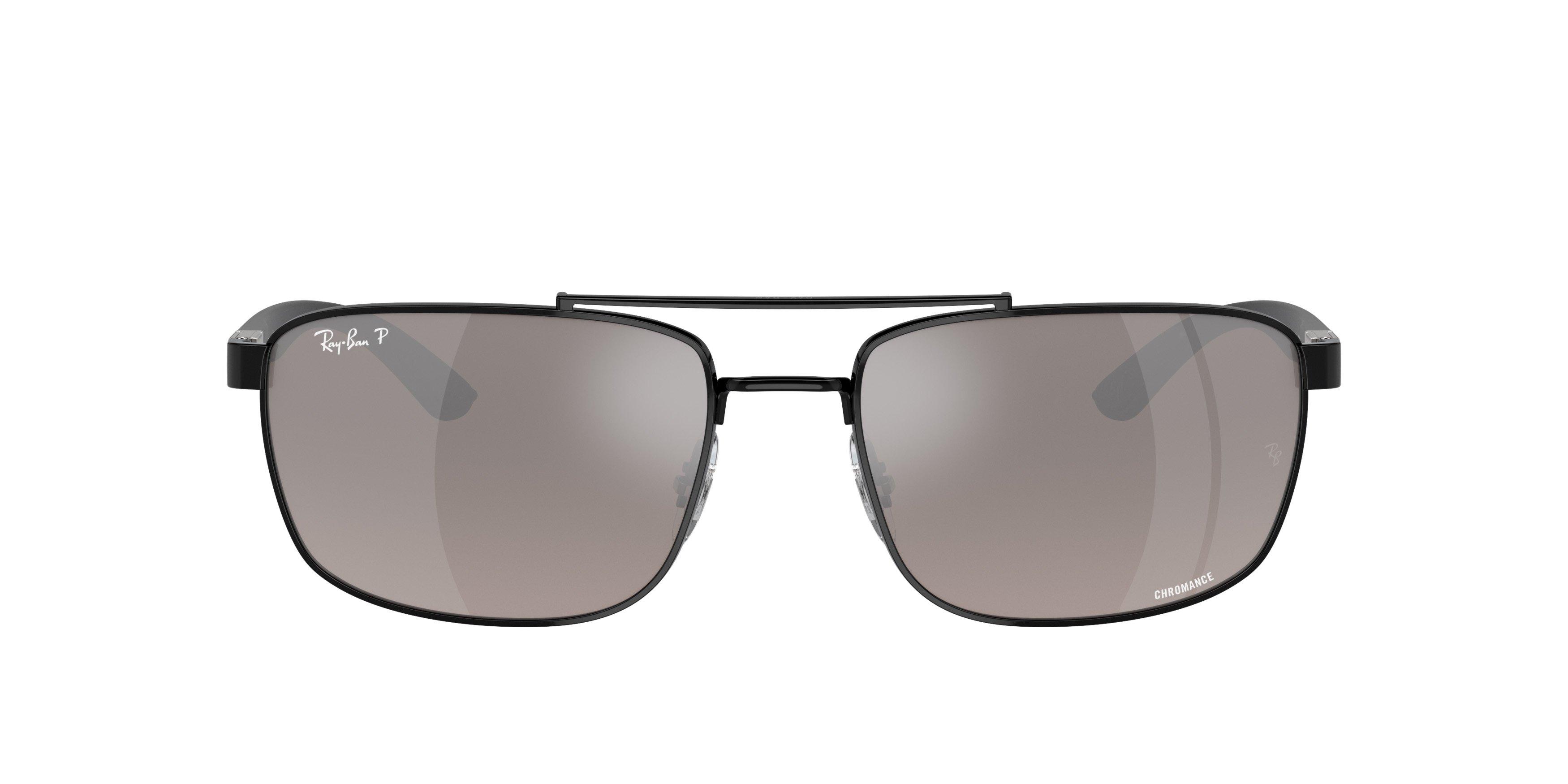 Ray-Ban 0RB3737CH Chromance Sunglasses - BLACK/SILVER Thumbnail View 3