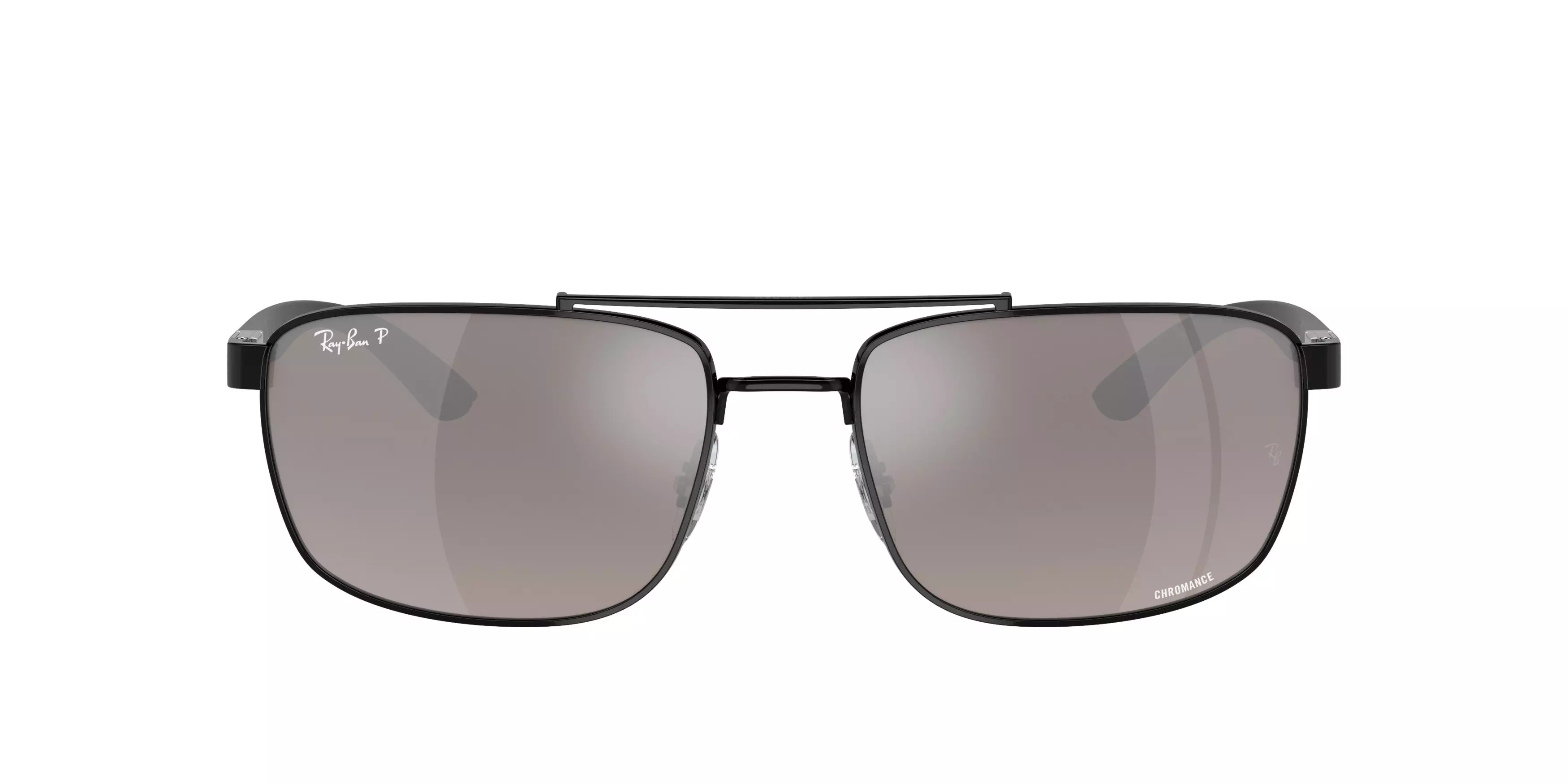 Ray-Ban 0RB3737CH Chromance Sunglasses - BLACK/SILVER