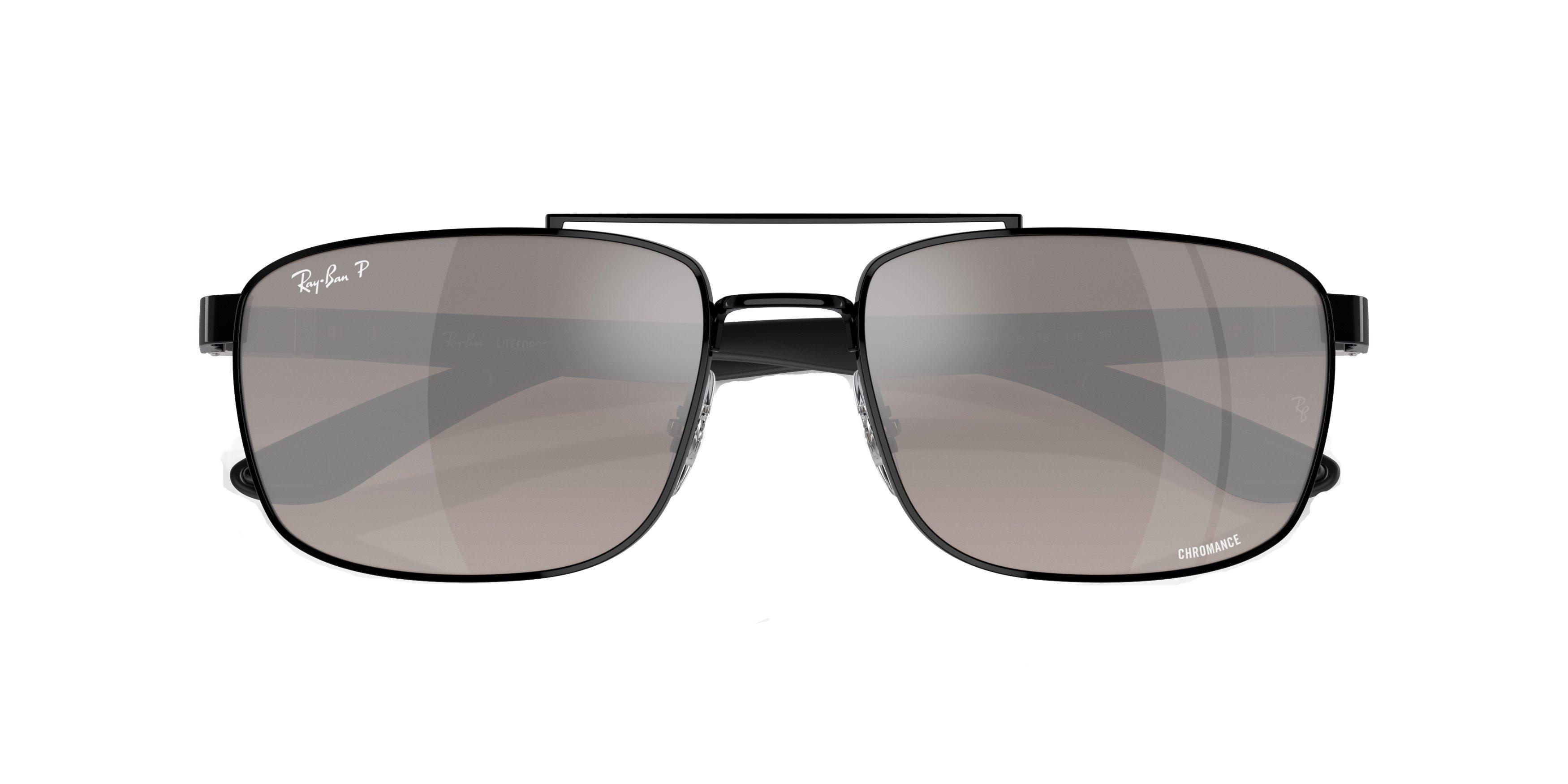 Ray-Ban 0RB3737CH Chromance Sunglasses - BLACK/SILVER Thumbnail View 6