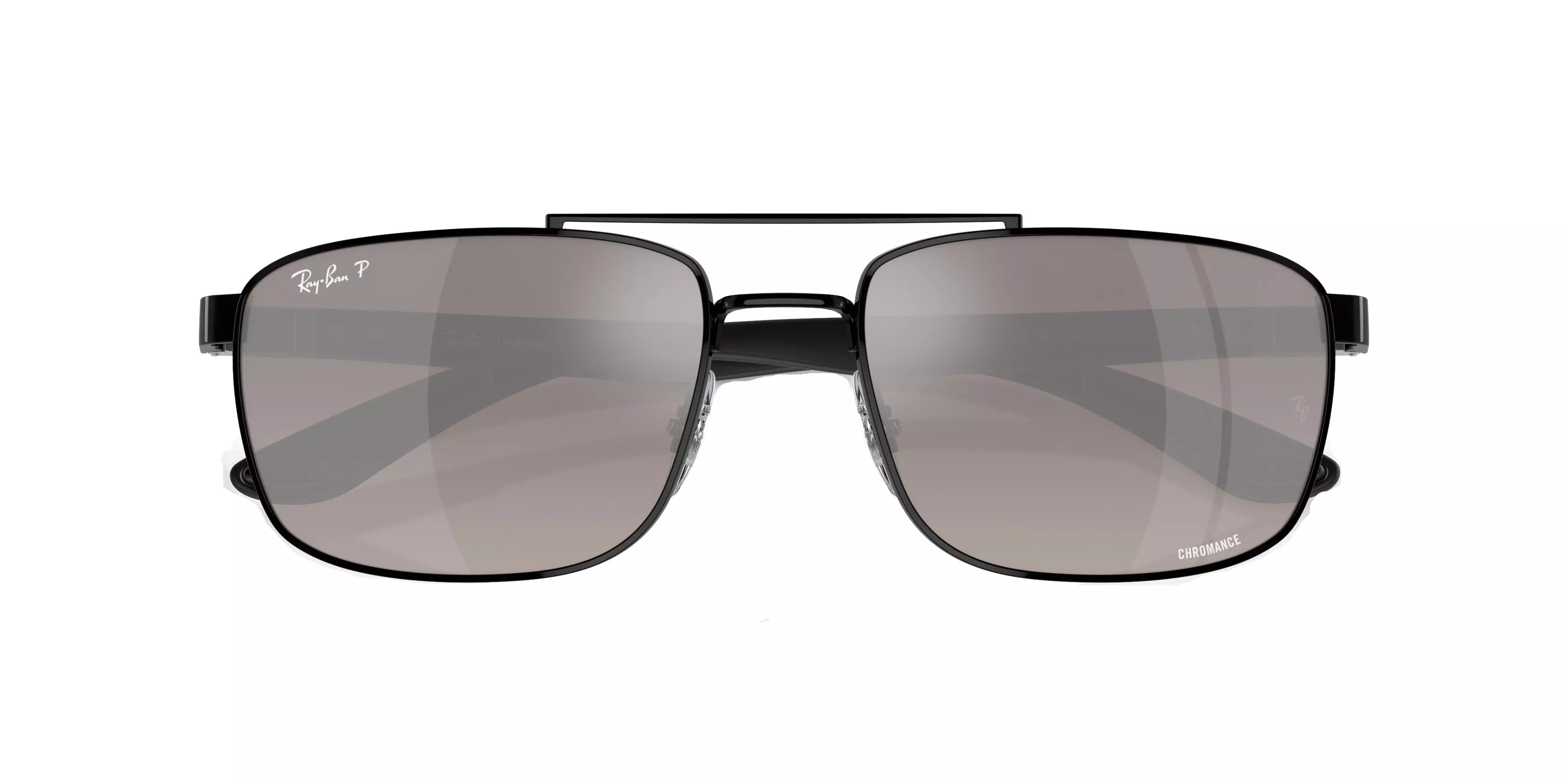 Ray-Ban 0RB3737CH Chromance Sunglasses - BLACK/SILVER