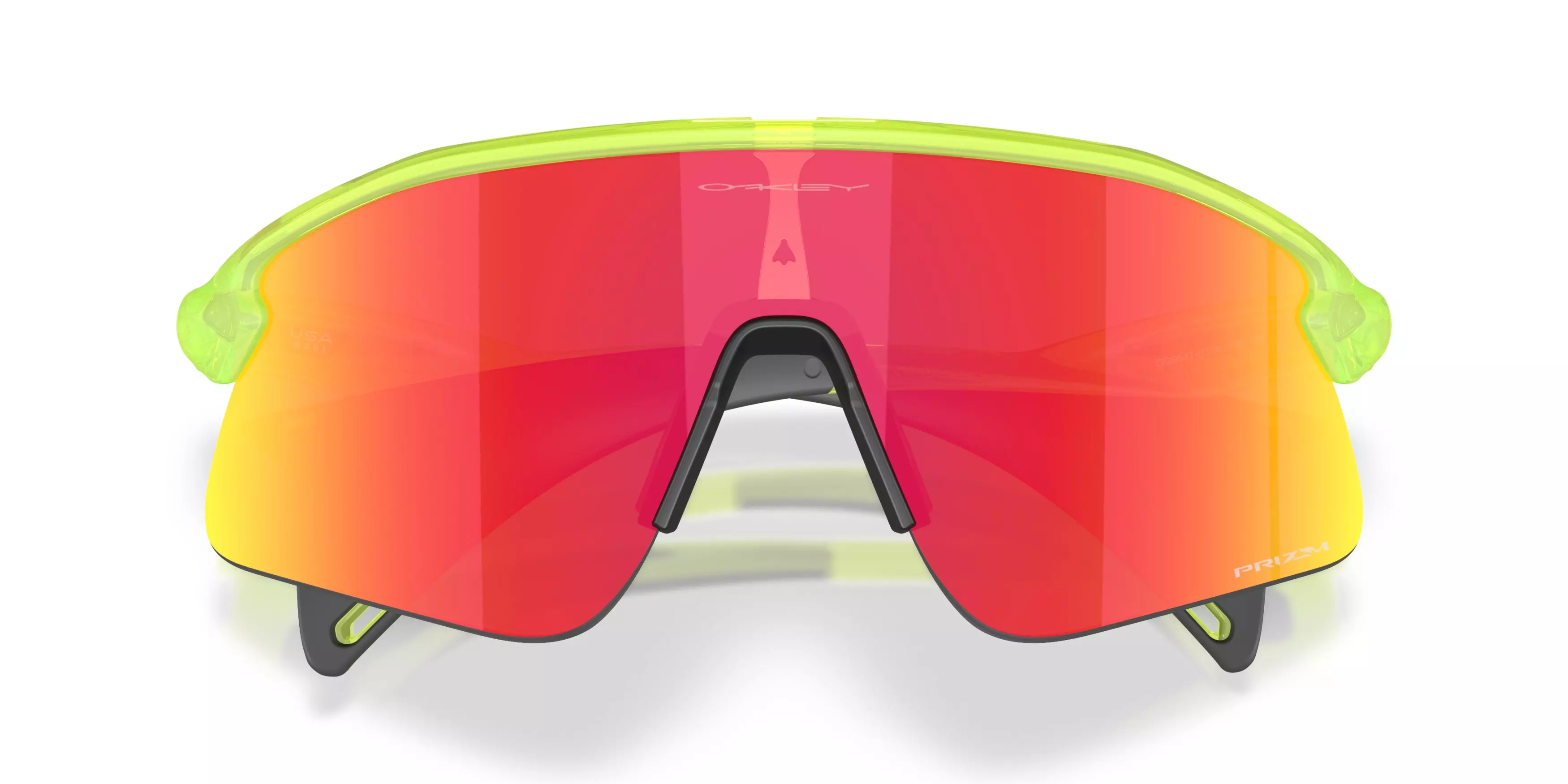 Oakley Stunt Devil Prizm Ruby Sunglasses – Matte Uranium - YELLOW/RED