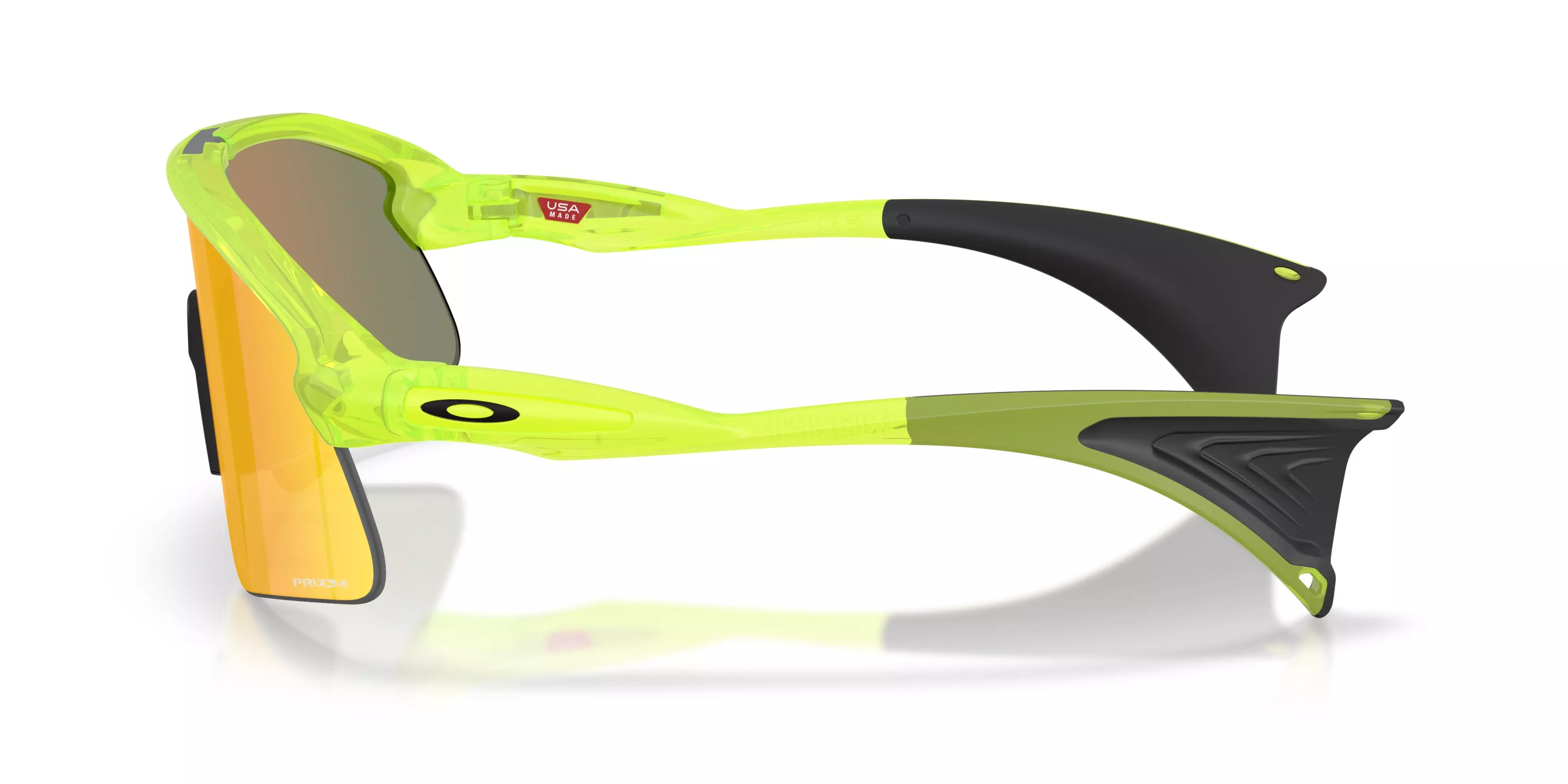 Oakley Stunt Devil Prizm Ruby Sunglasses – Matte Uranium - YELLOW/RED