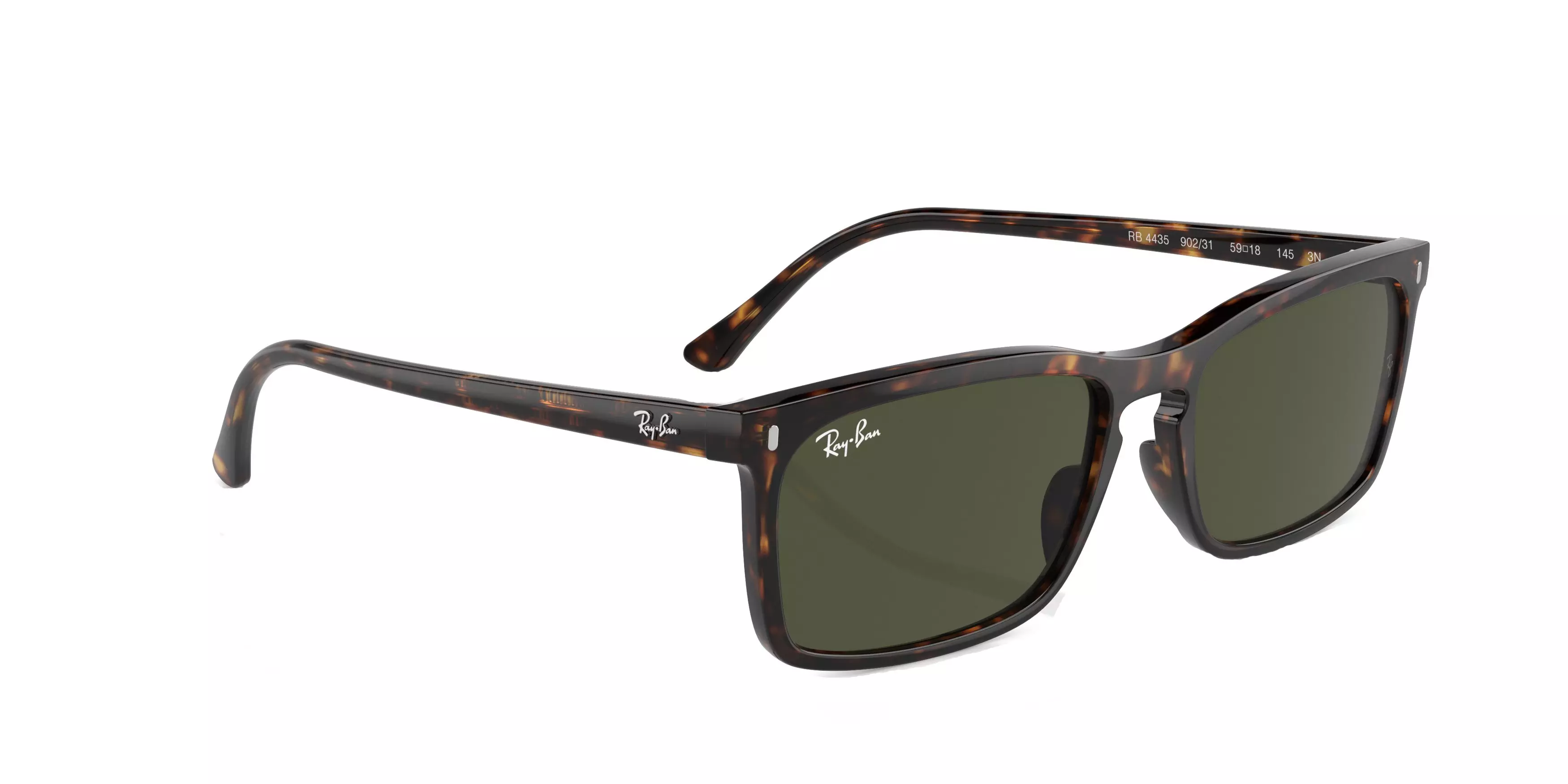 Ray-Ban 0RB4435 Sunglasses - BROWN/GREEN