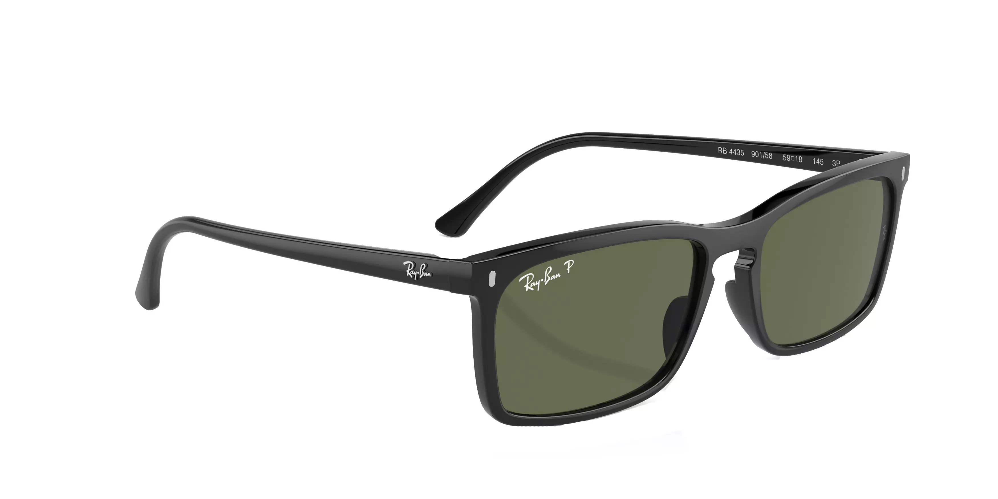 Ray-Ban 0RB4435 Sunglasses - BLACK/GREEN