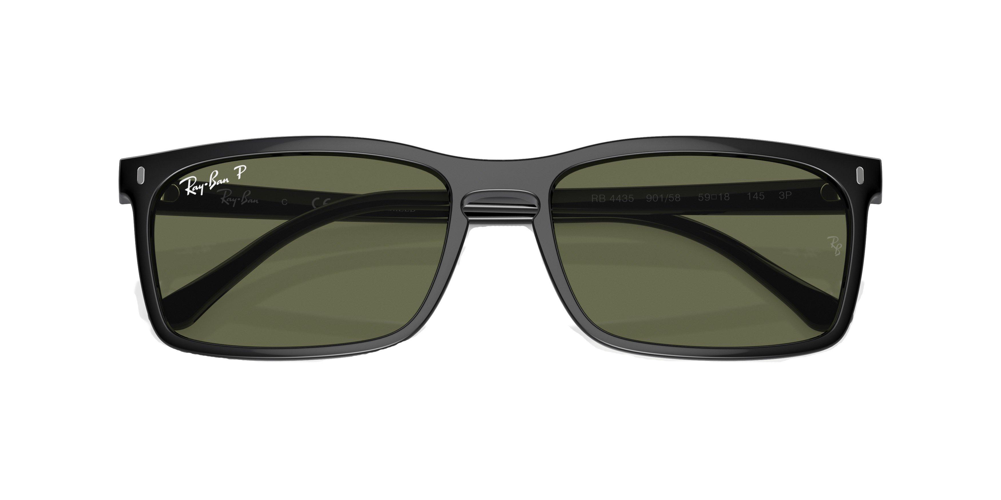 Ray-Ban 0RB4435 Sunglasses - BLACK/GREEN Thumbnail View 6