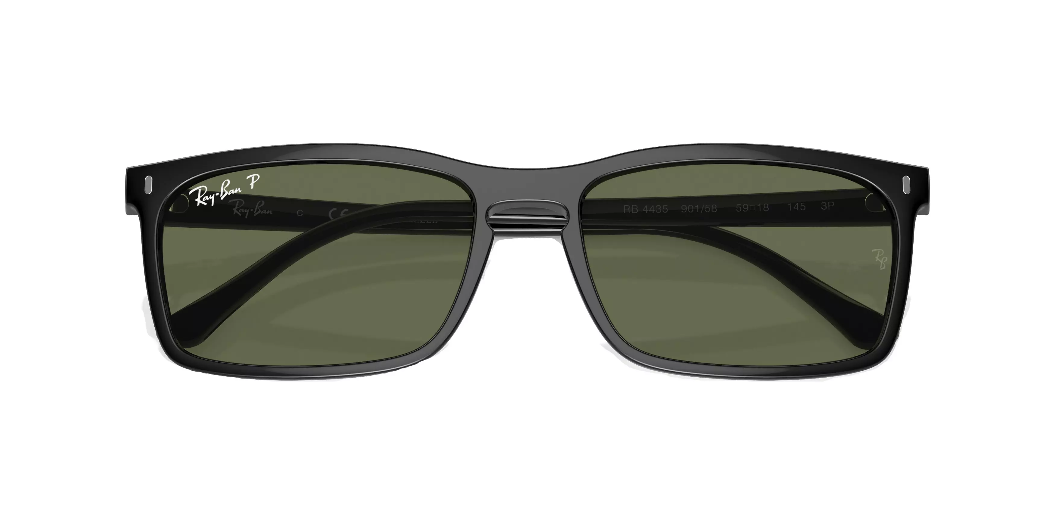 Ray-Ban 0RB4435 Sunglasses - BLACK/GREEN