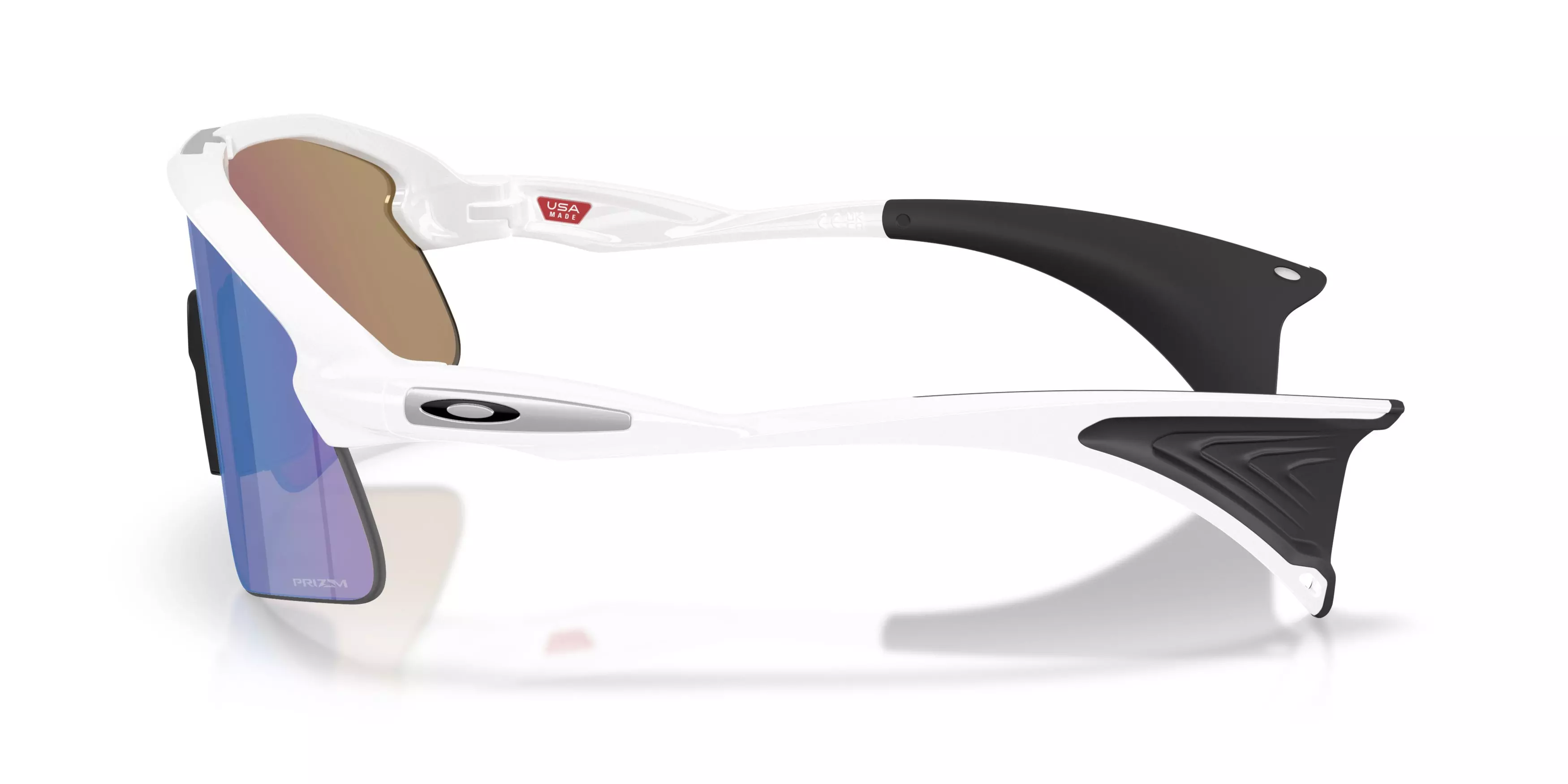 Oakley Stunt Devil Prizm Sapphire Sunglasses – Matte White - WHITE/BLUE