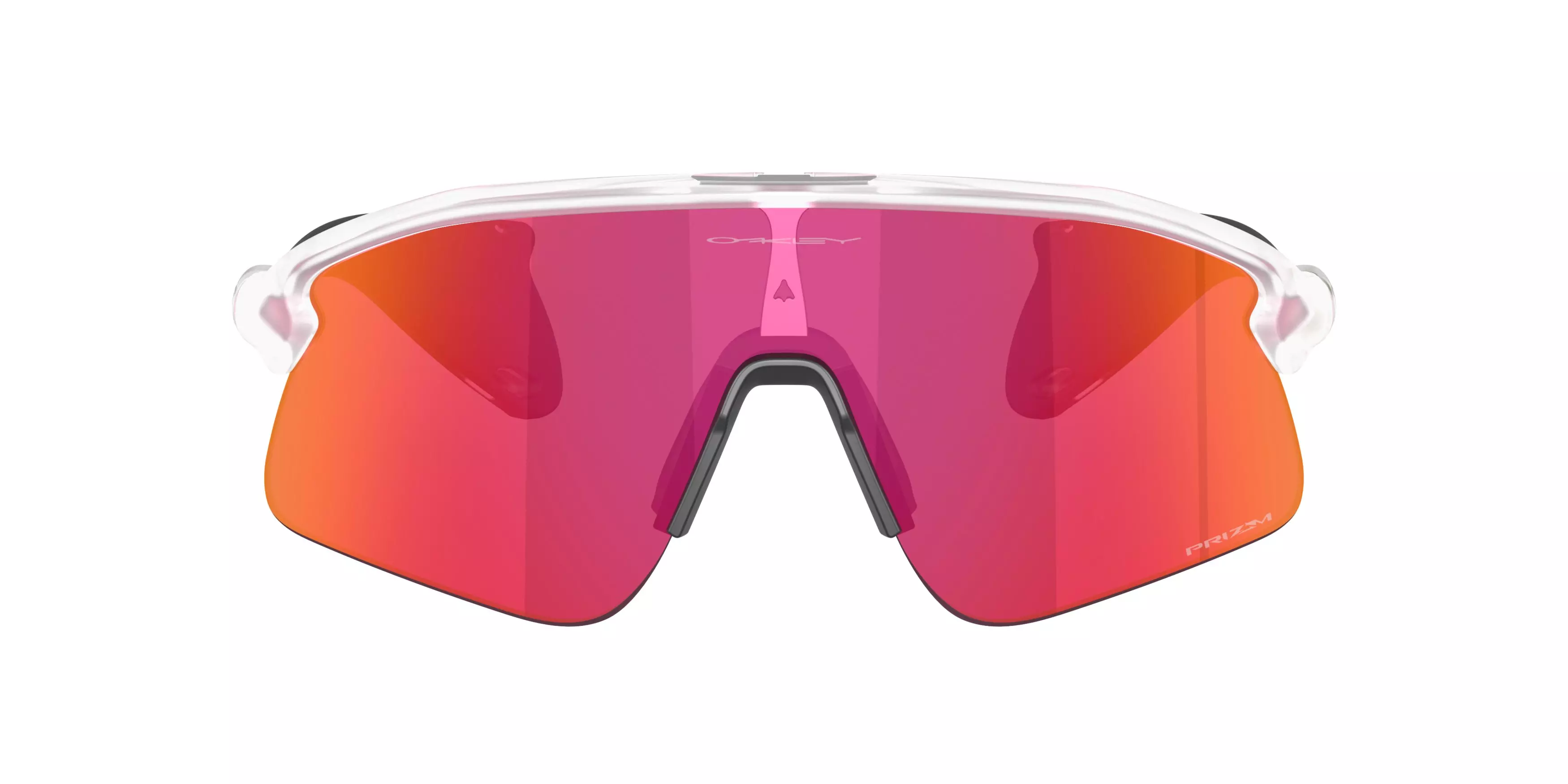 Oakley Stunt Devil Prizm Field Sunglasses – Matte Clear - CLEAR/RED