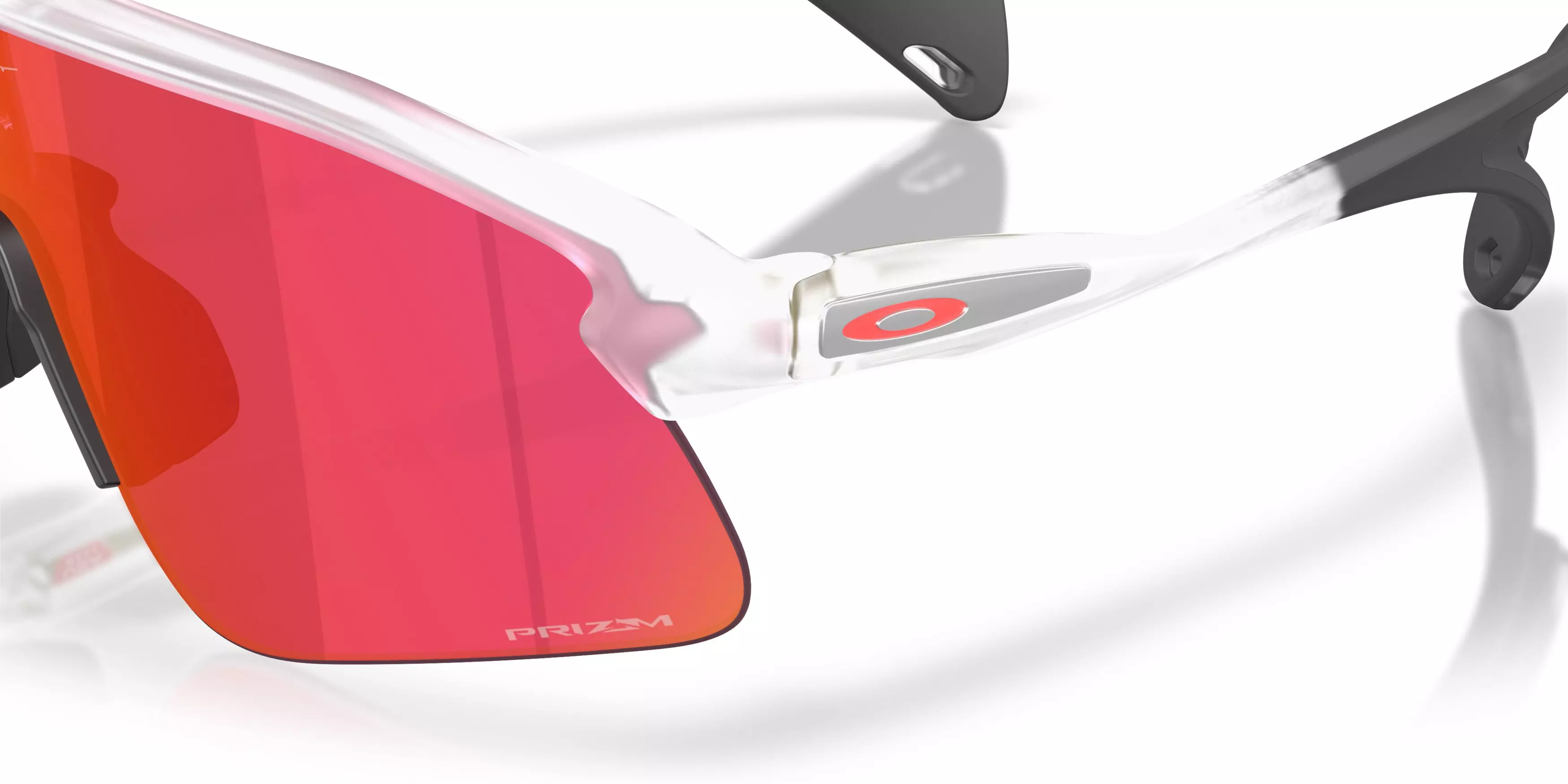 Oakley Stunt Devil Prizm Field Sunglasses – Matte Clear - CLEAR/RED