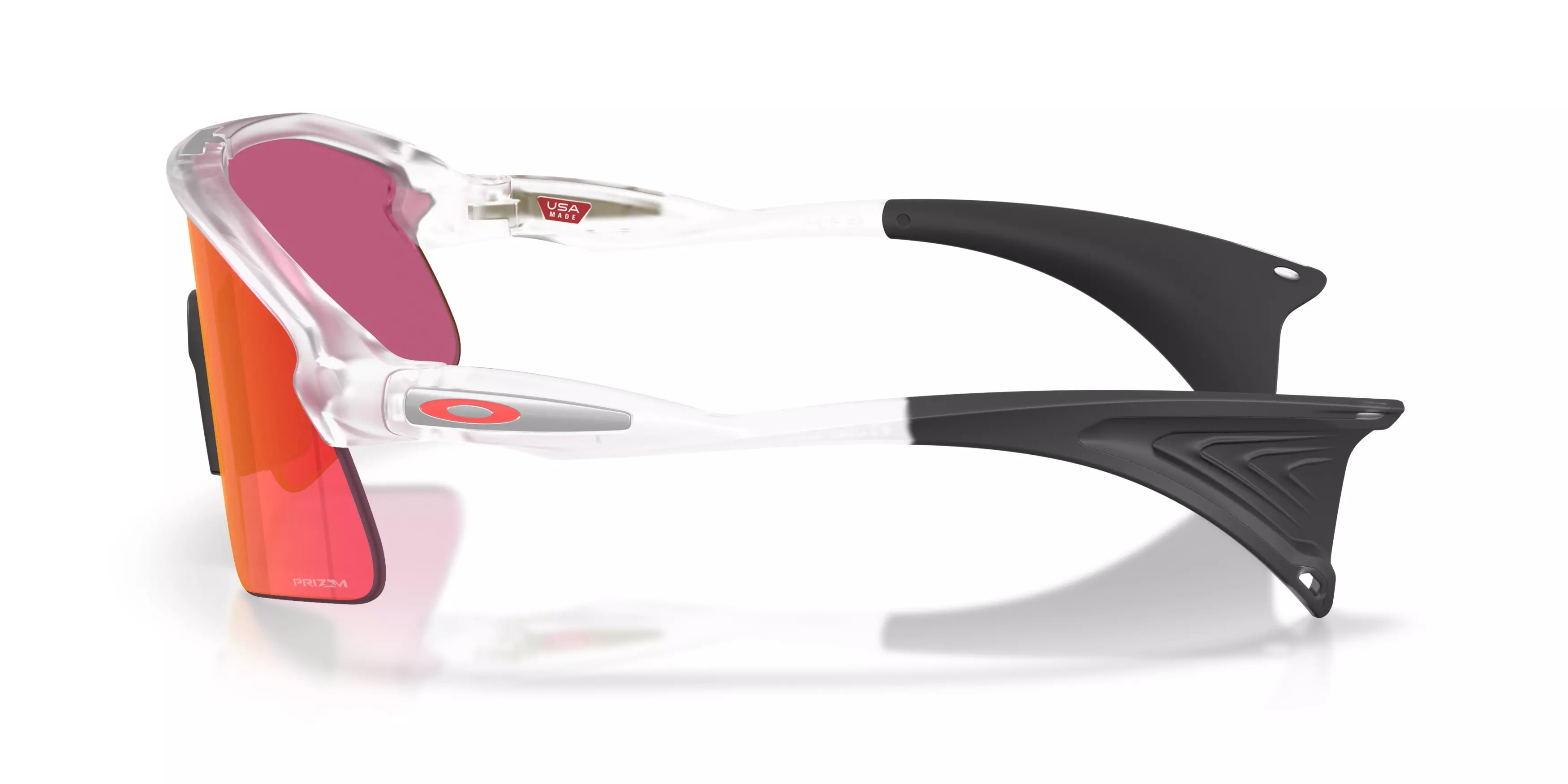 Oakley Stunt Devil Prizm Field Sunglasses – Matte Clear - CLEAR/RED