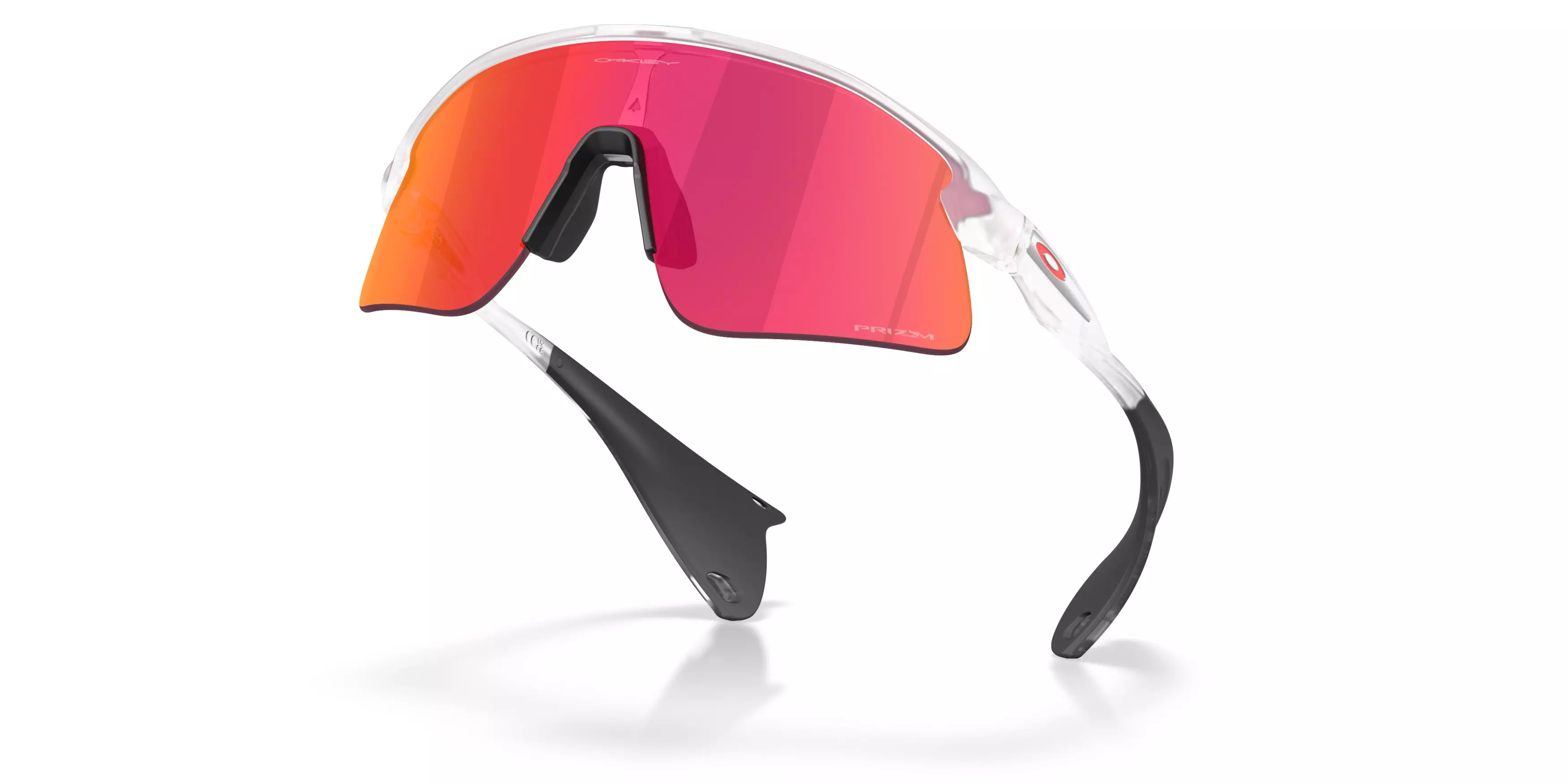 Oakley Stunt Devil Prizm Field Sunglasses – Matte Clear - CLEAR/RED