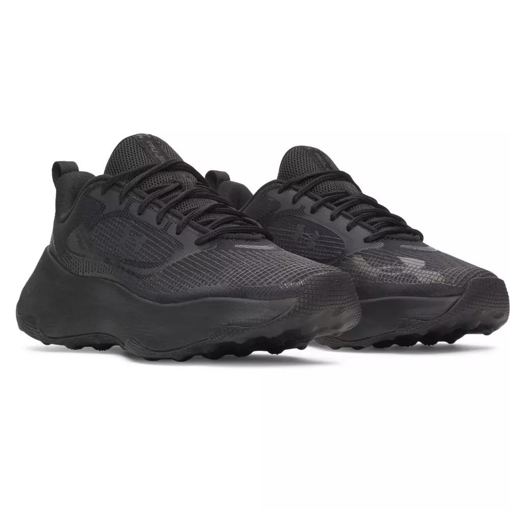 Under Armour Pulse "Black" Grade School Boys' Running Shoe - BLACK