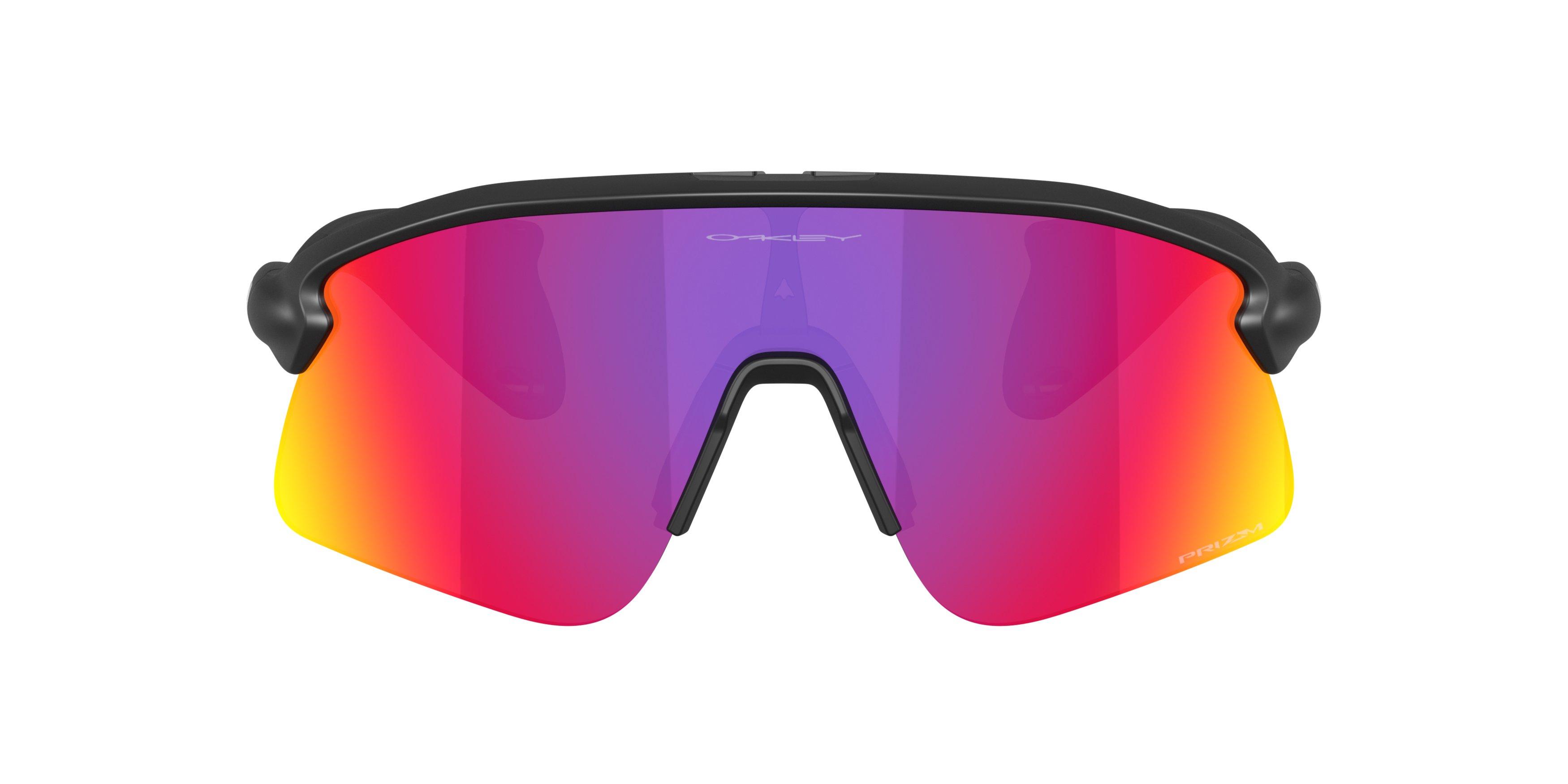 Oakley Stunt Devil S Prizm Road Sunglasses &ndash; Matte Black - BLACK/PURPLE Thumbnail View 2