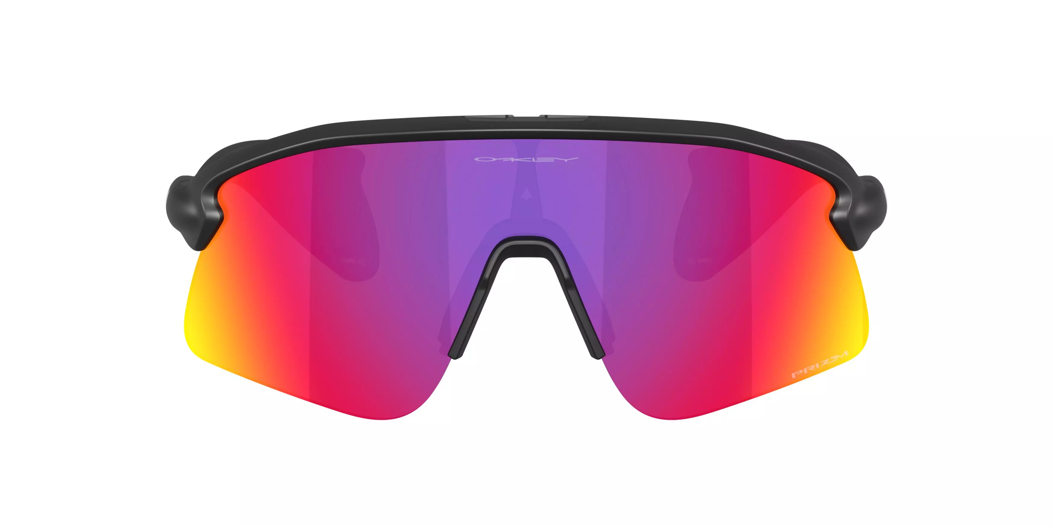 Oakley Stunt Devil S Prizm Road Sunglasses – Matte Black - BLACK/PURPLE