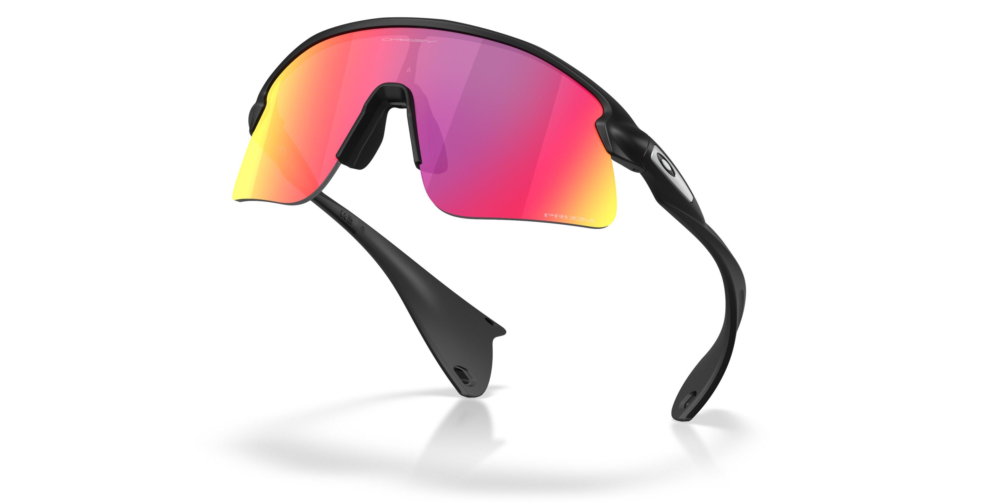 Oakley Stunt Devil S Prizm Road Sunglasses &ndash; Matte Black - BLACK/PURPLE Thumbnail View 7