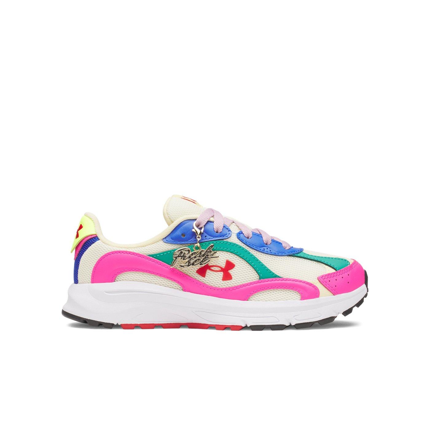Under Armour Tech Runner Fresh Set "Winter White/White/Team Royal" Grade School Boys' Running Shoe - WHITE/WHITE/ROYAL