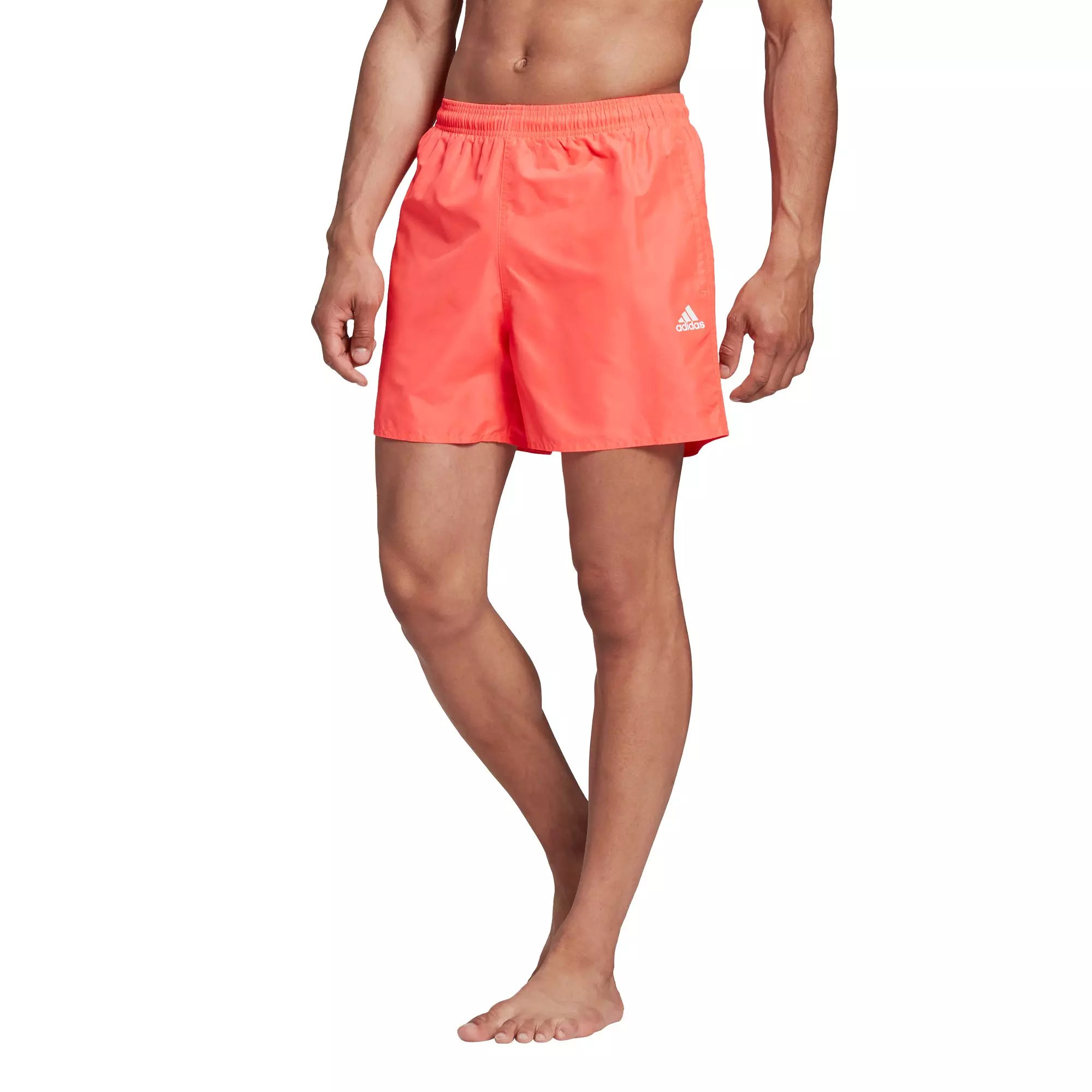 adidas Men's CLX Solid Swim Shorts - Pink - Hibbett