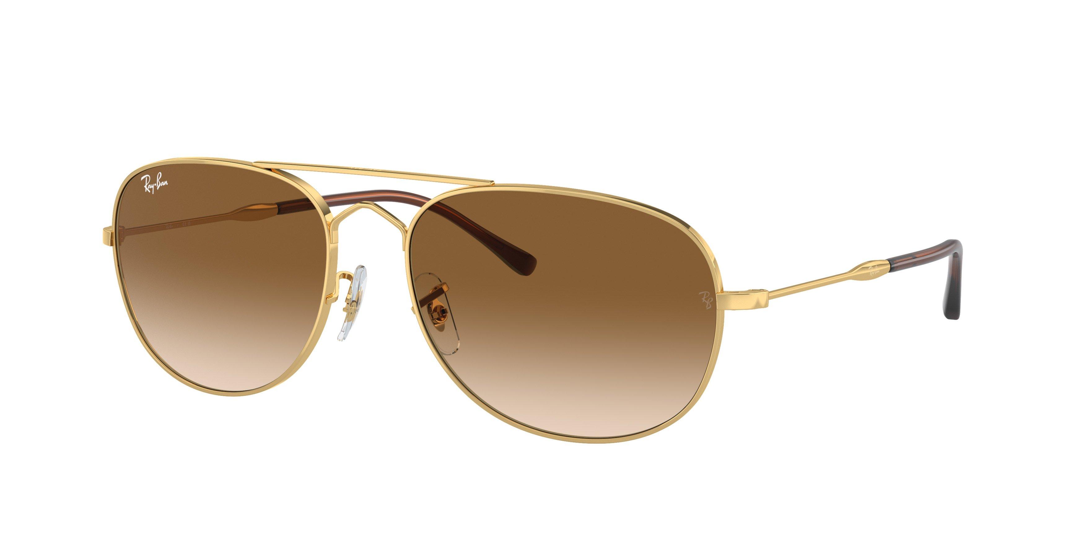 Ray-Ban Bain Bridge Sunglasses - GOLD/BROWN Thumbnail View 1