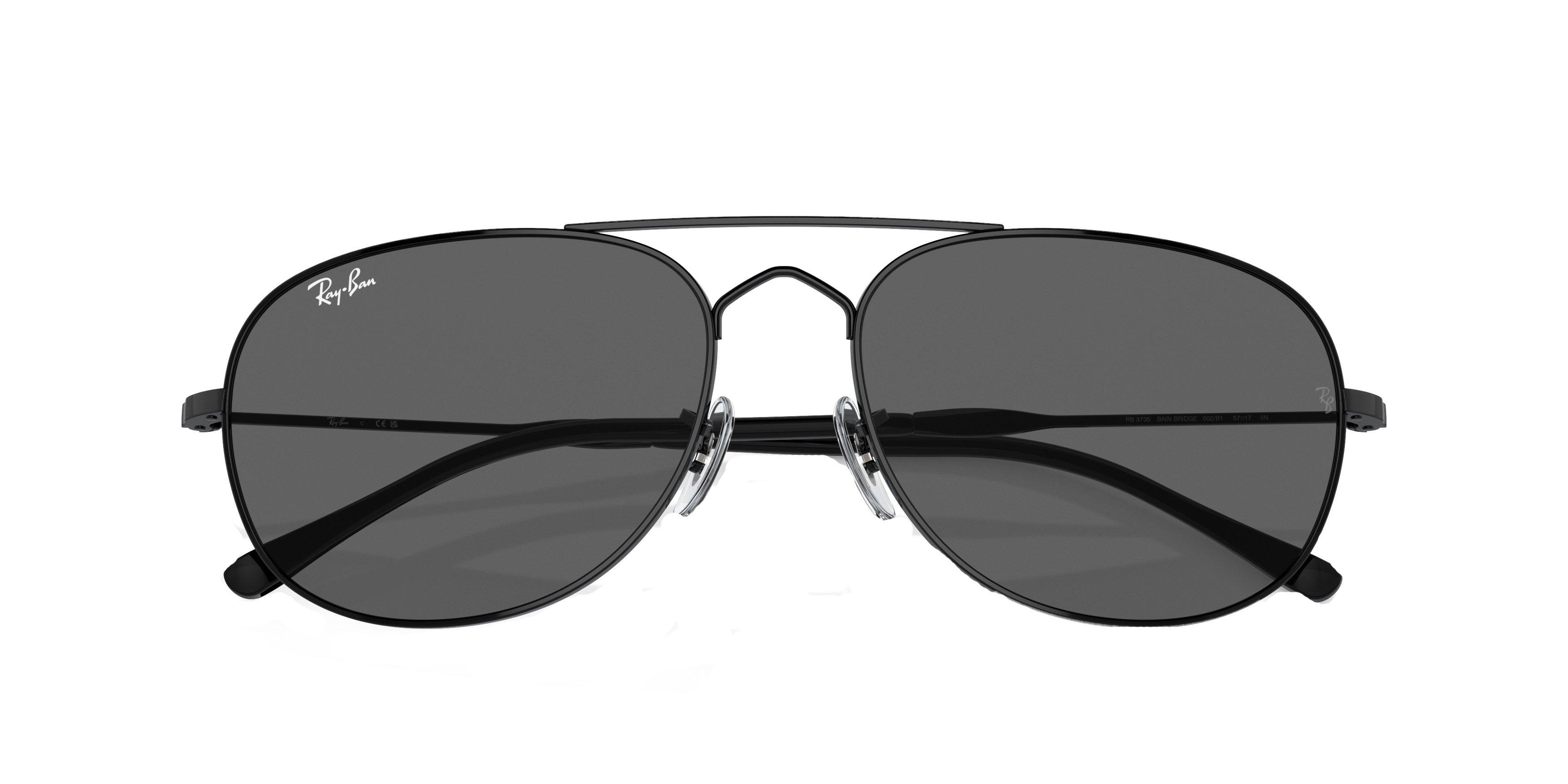Ray-Ban Bain Bridge Sunglasses - BLACK/GREY Thumbnail View 6