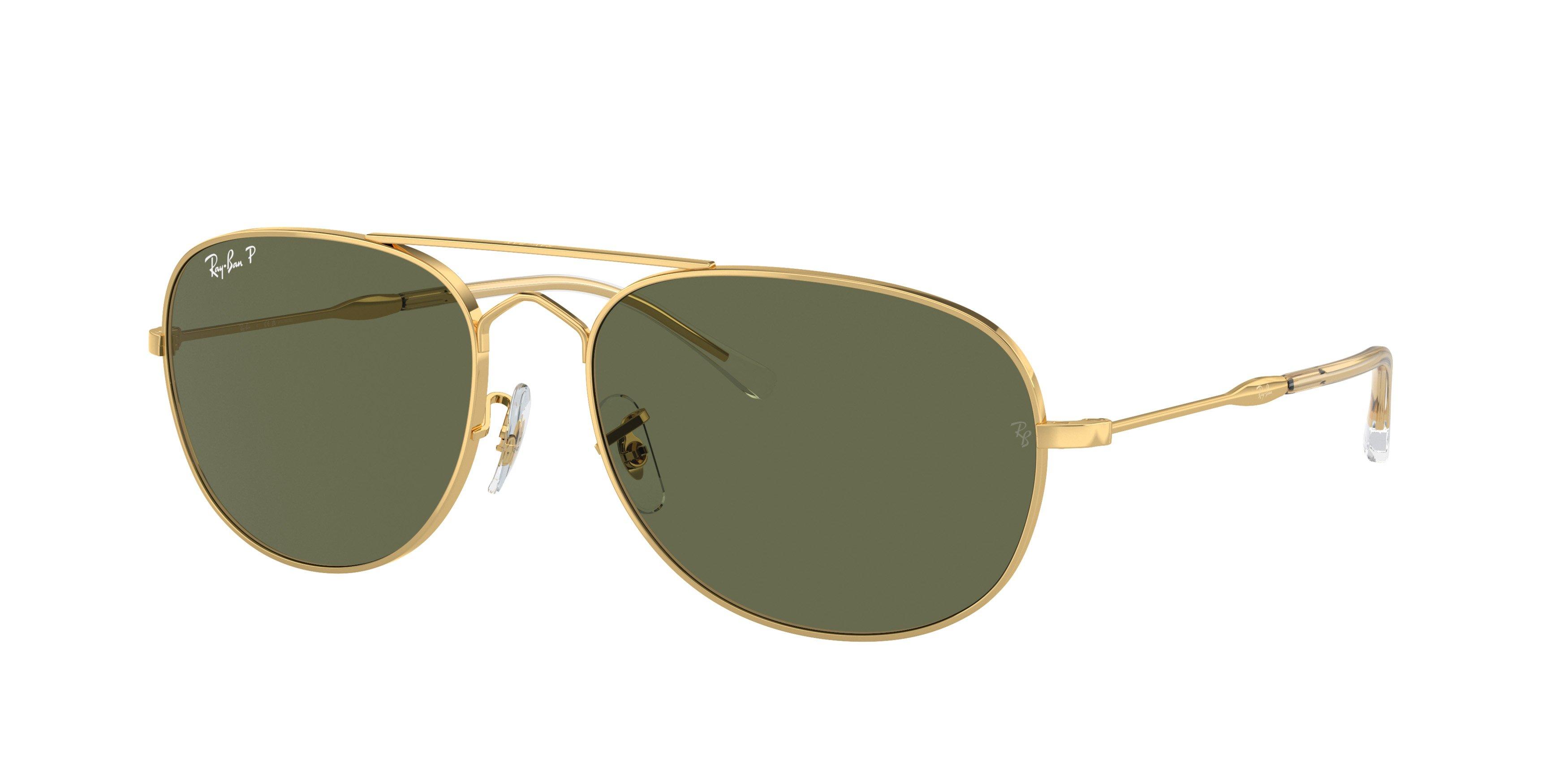 Ray-Ban Bain Bridge Sunglasses - GOLD/GREEN Thumbnail View 1