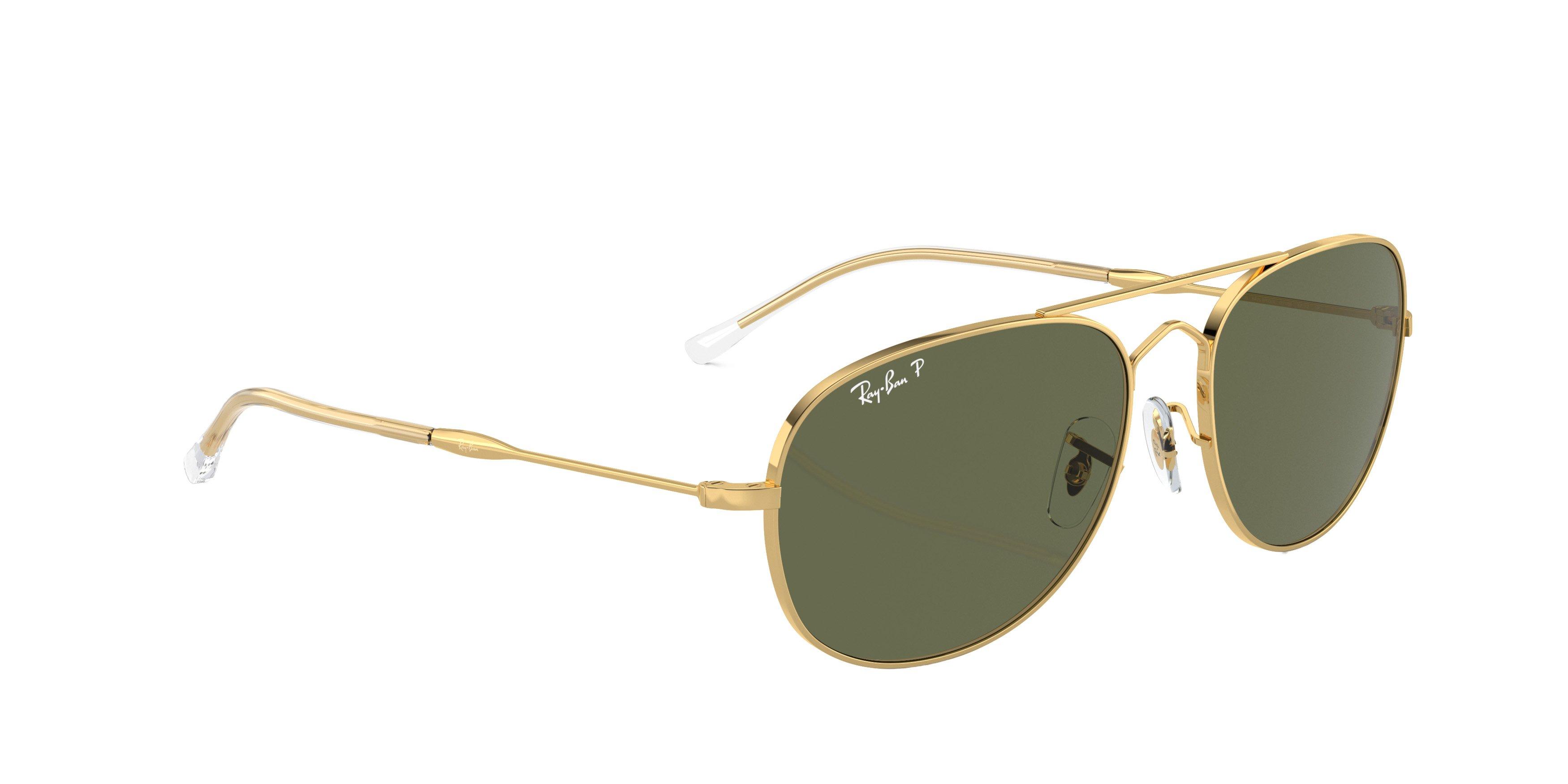Ray-Ban Bain Bridge Sunglasses - GOLD/GREEN Thumbnail View 4